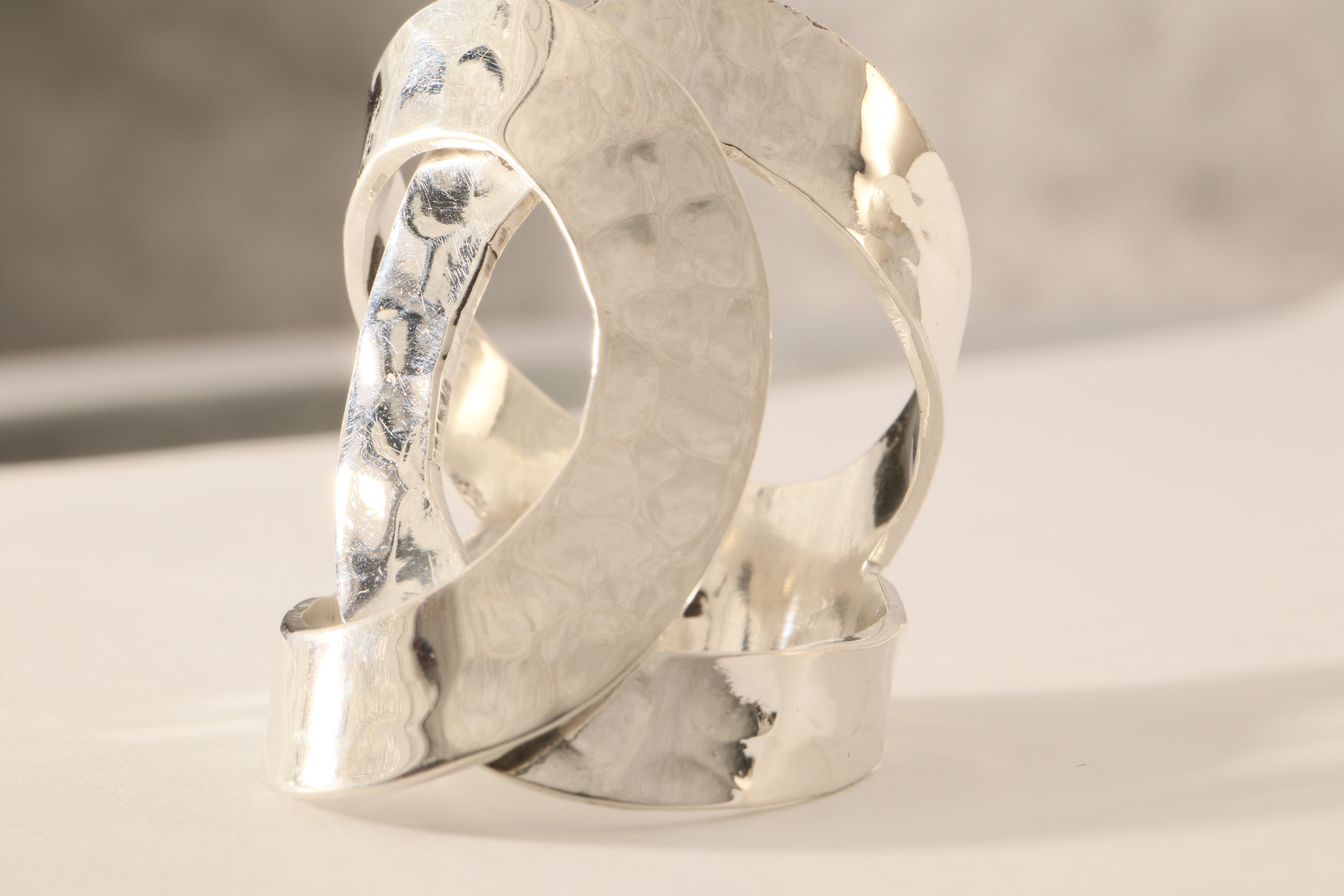 Interwoven Paths Ring - 11 grams of 925 Silver