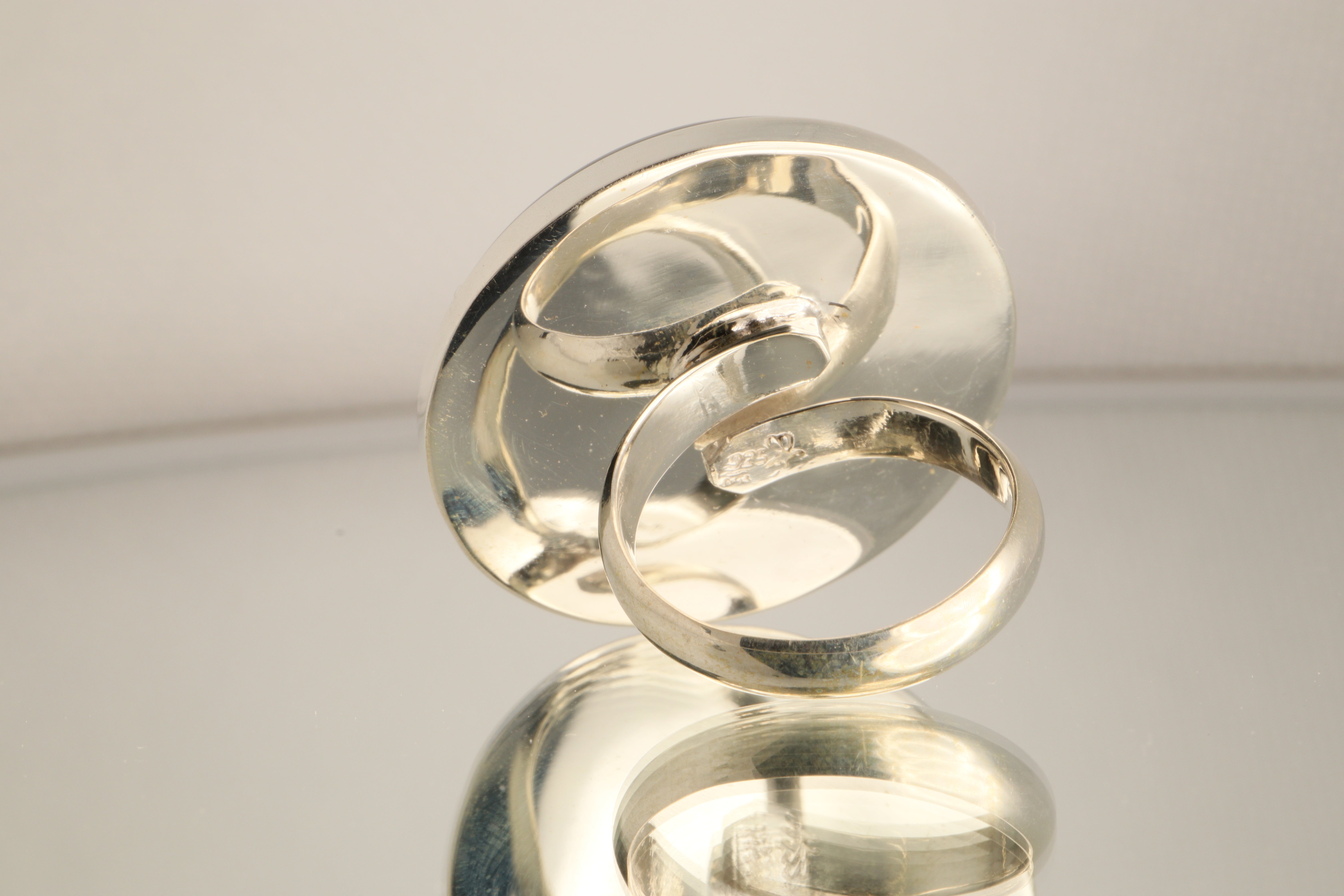 Espejo Del Alma – Agate Druzy Adjustable 925 Silver Ring