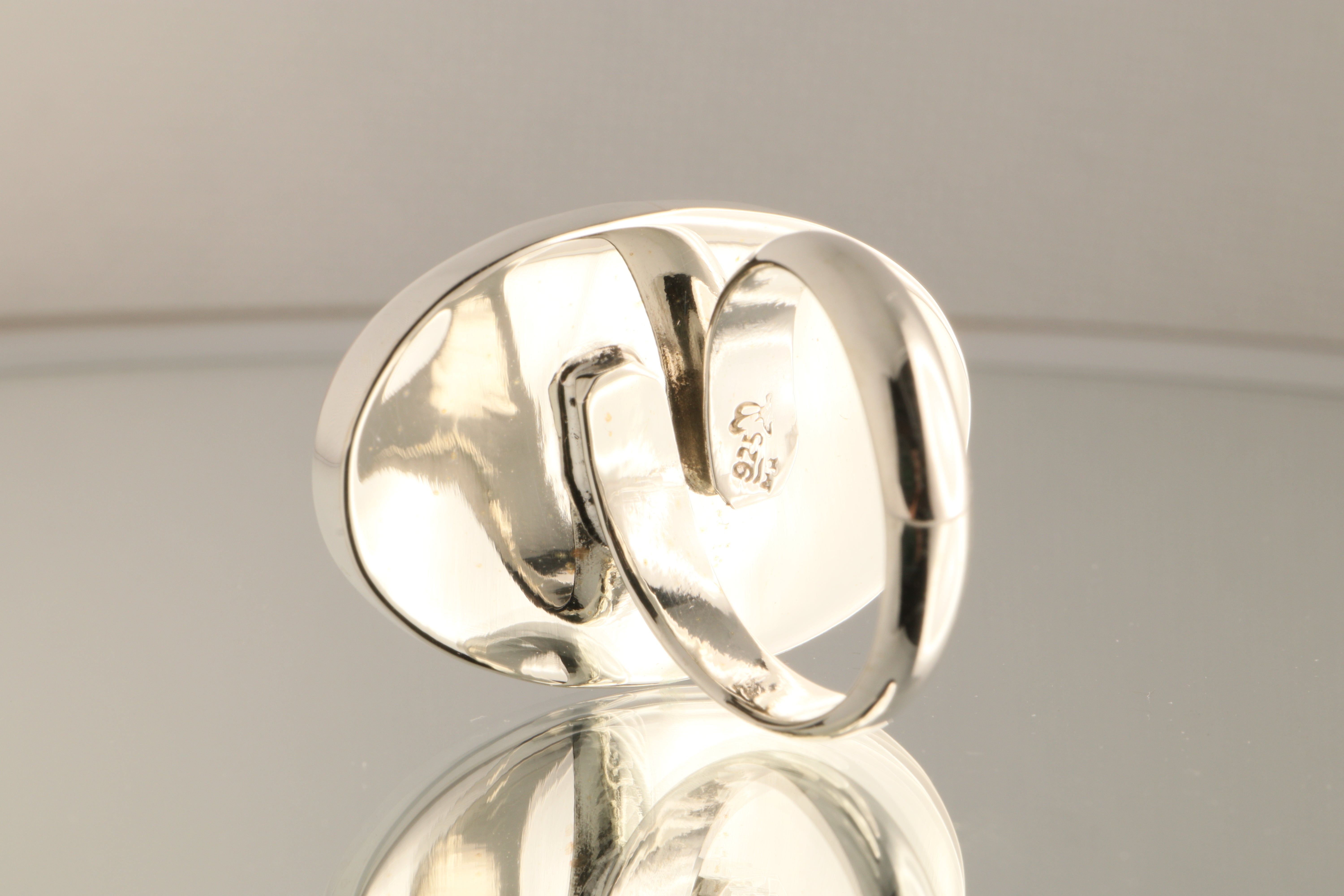 Heart's Whisper - Rose Quartz 925 Silver Adjustable Ring