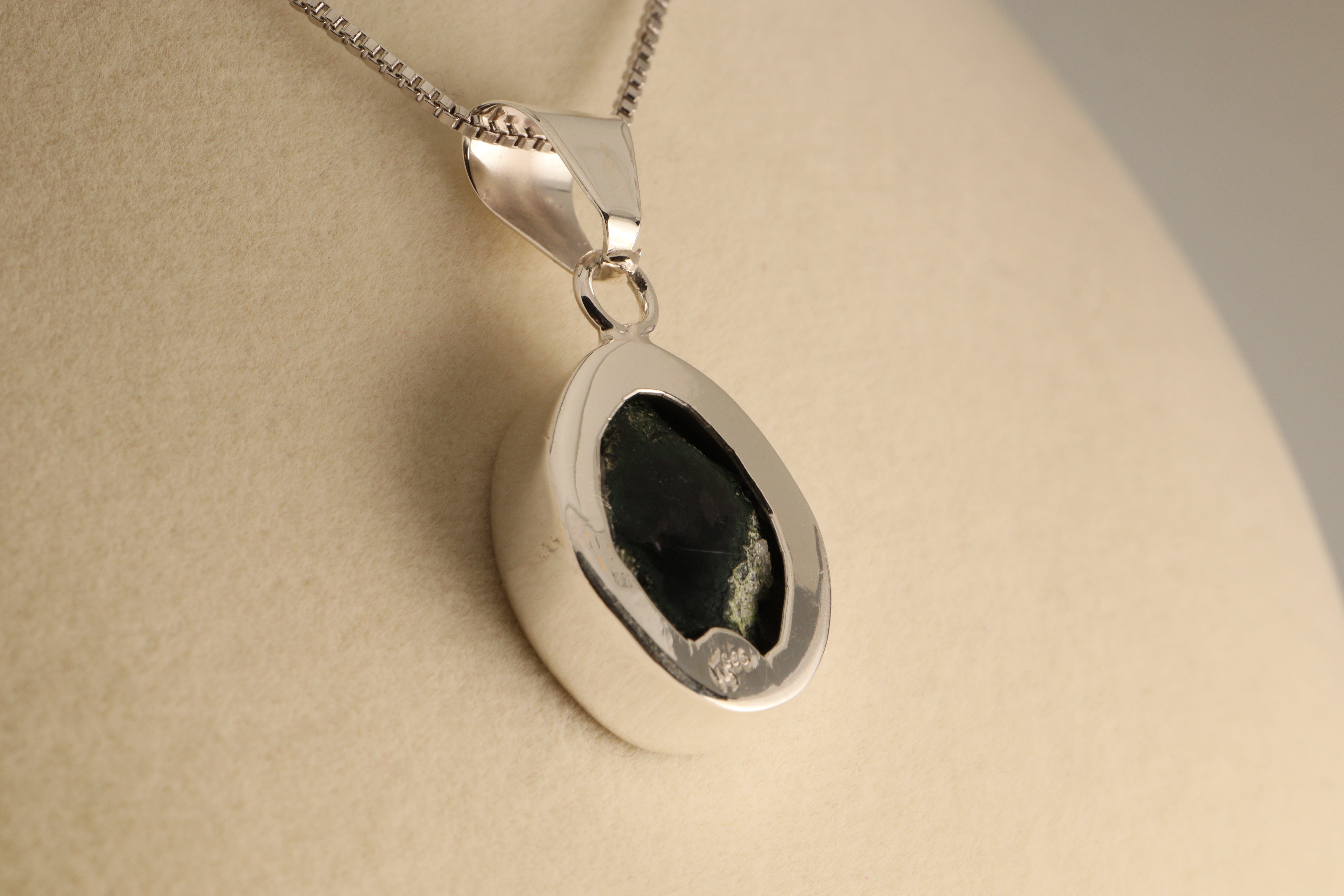 Veil of the Abyss – Geode Pendant in 925 Silver