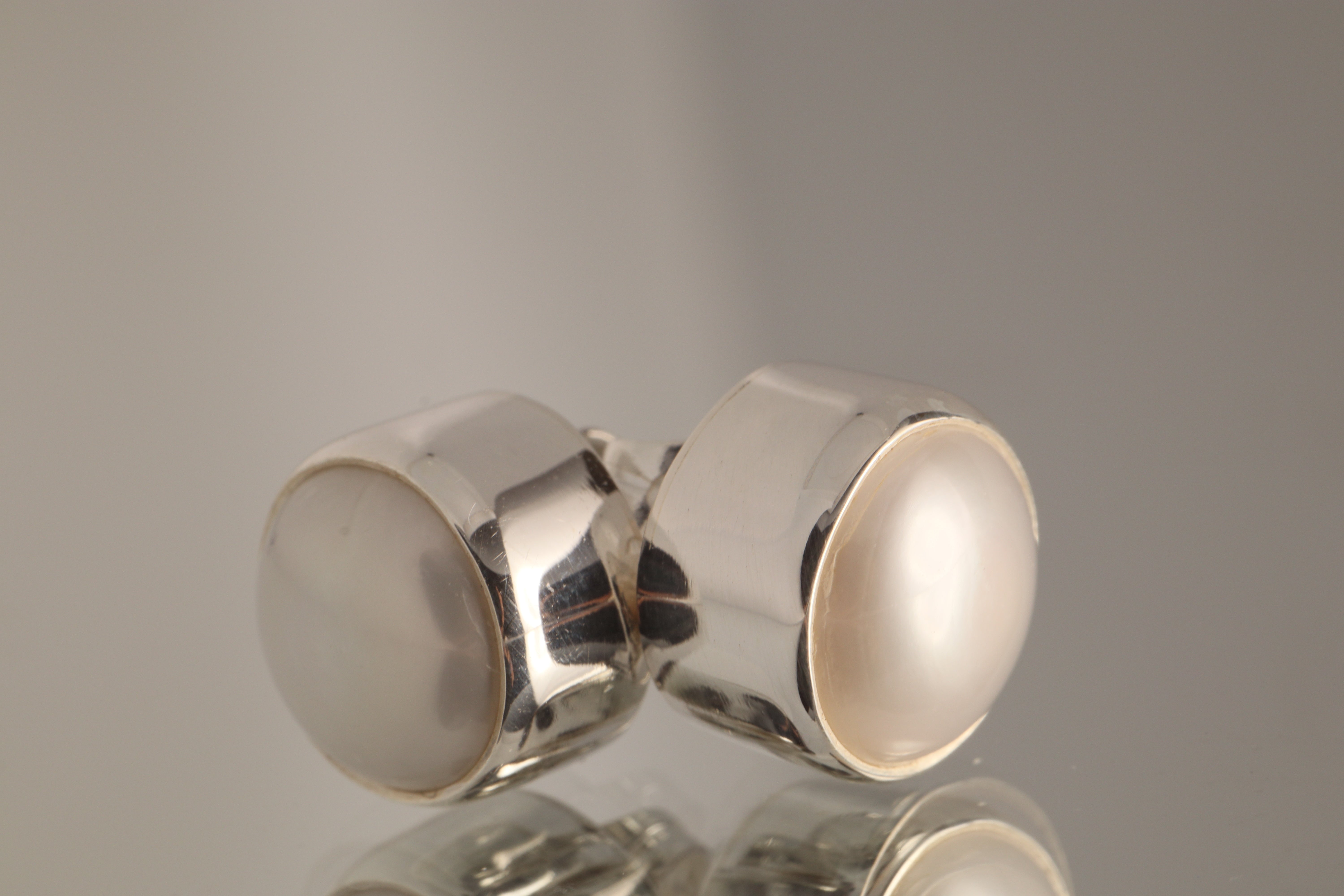 Lunar Glow – Pearl Earrings in 925 Sterling Silver (Stud or Dangle)