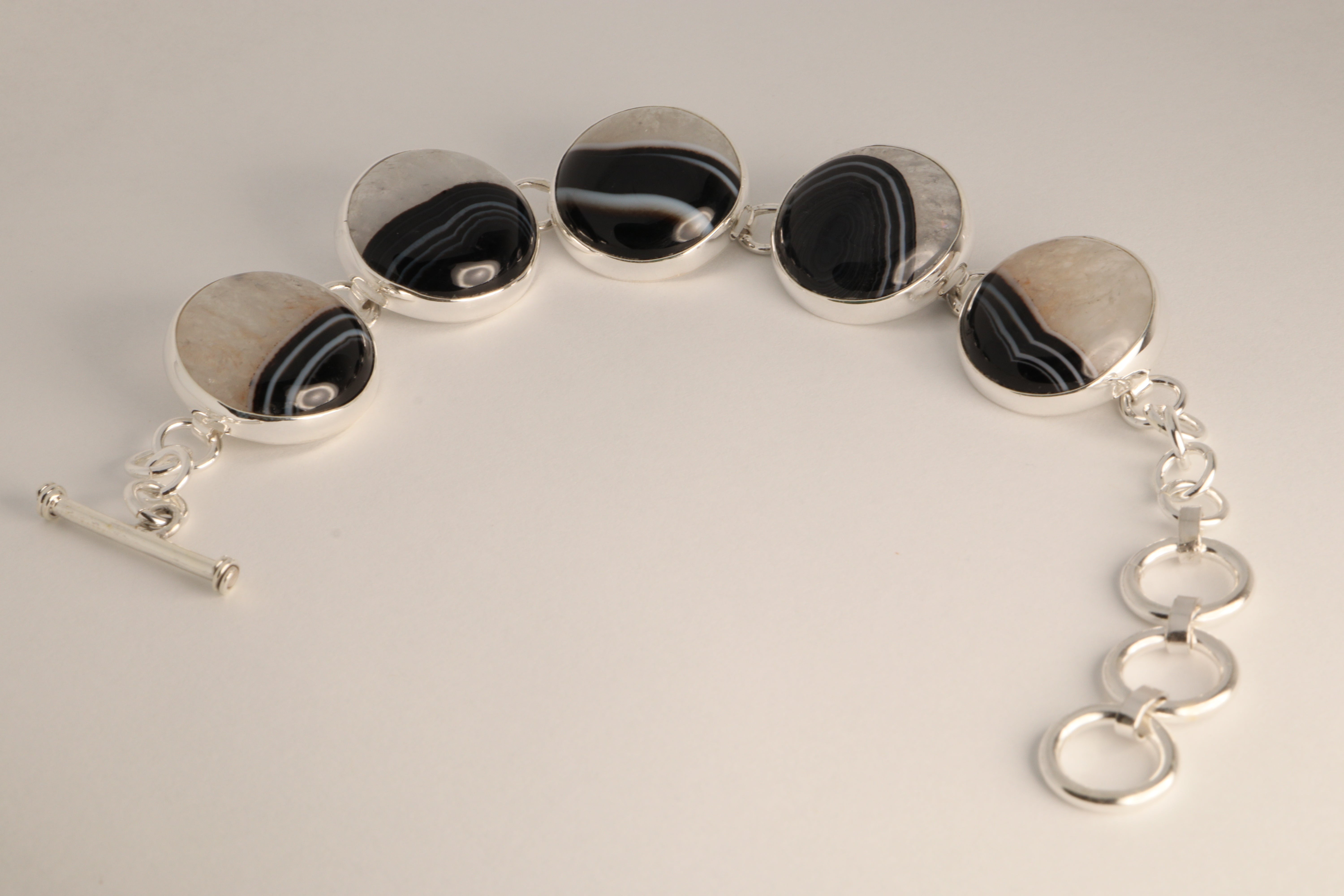 Stone of Balance - Druzy Agate 925 Sterling Silver Bracelet