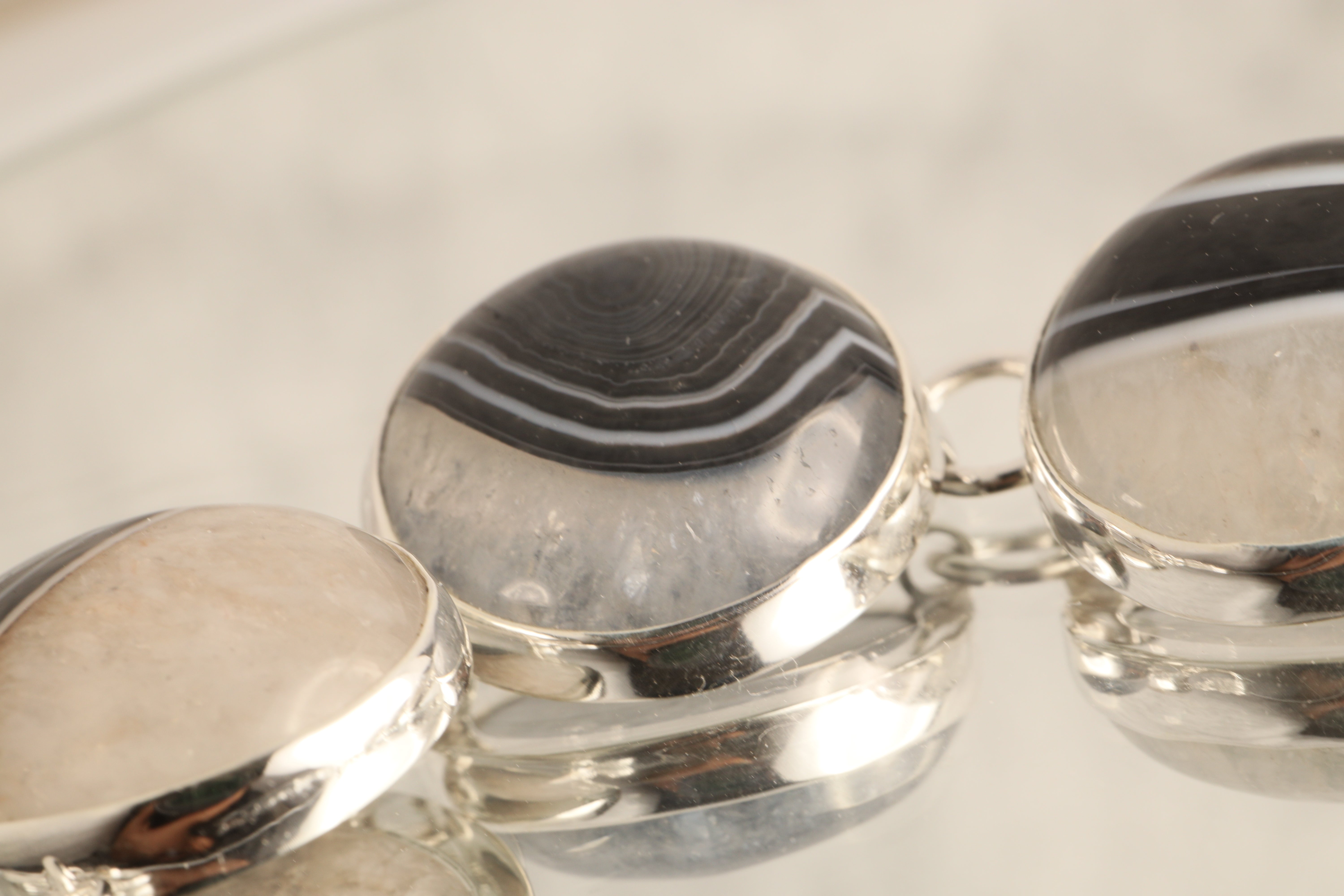 Stone of Balance - Druzy Agate 925 Sterling Silver Bracelet