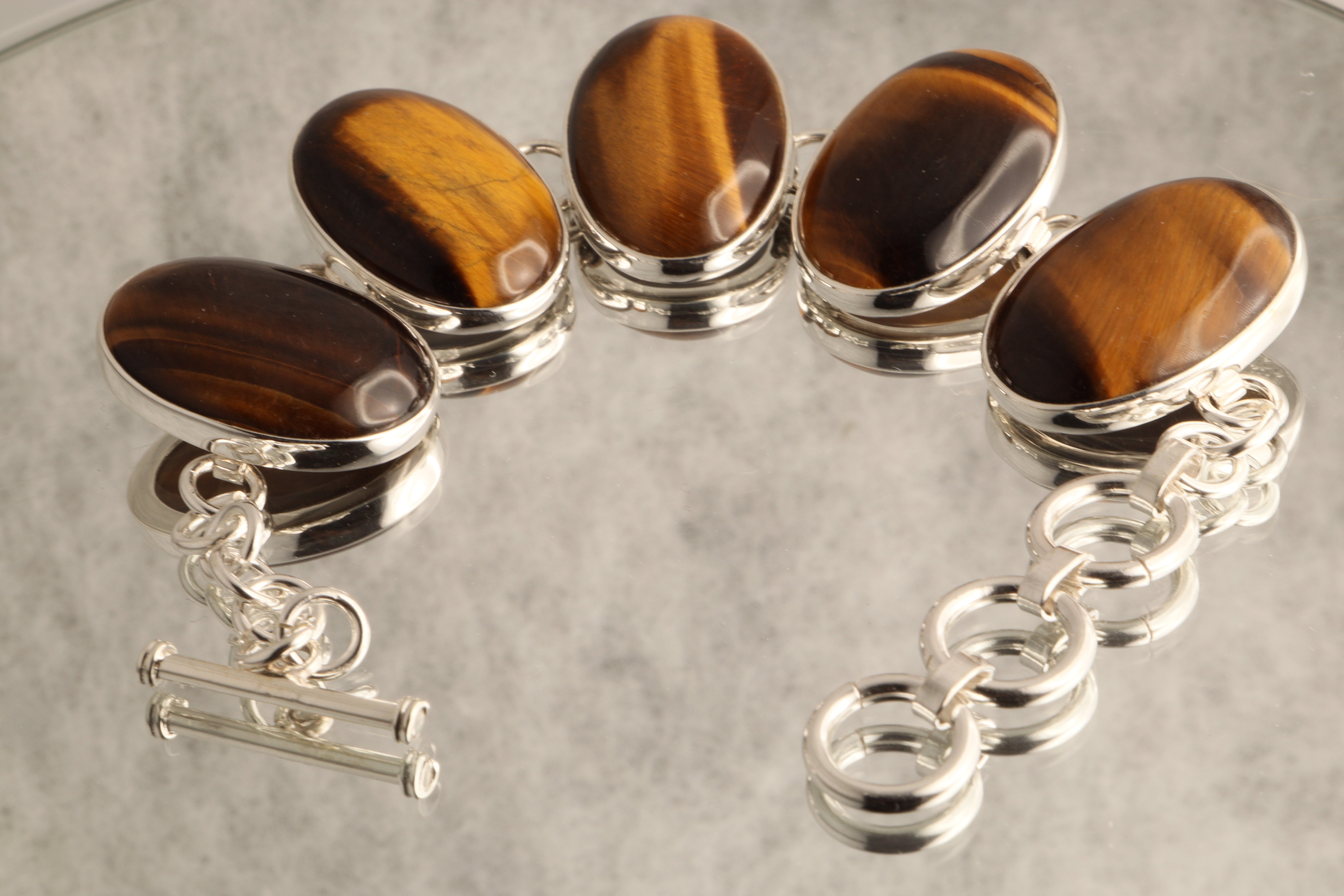 Guardian’s Strength - Tiger’s Eye 925 Silver Bracelet