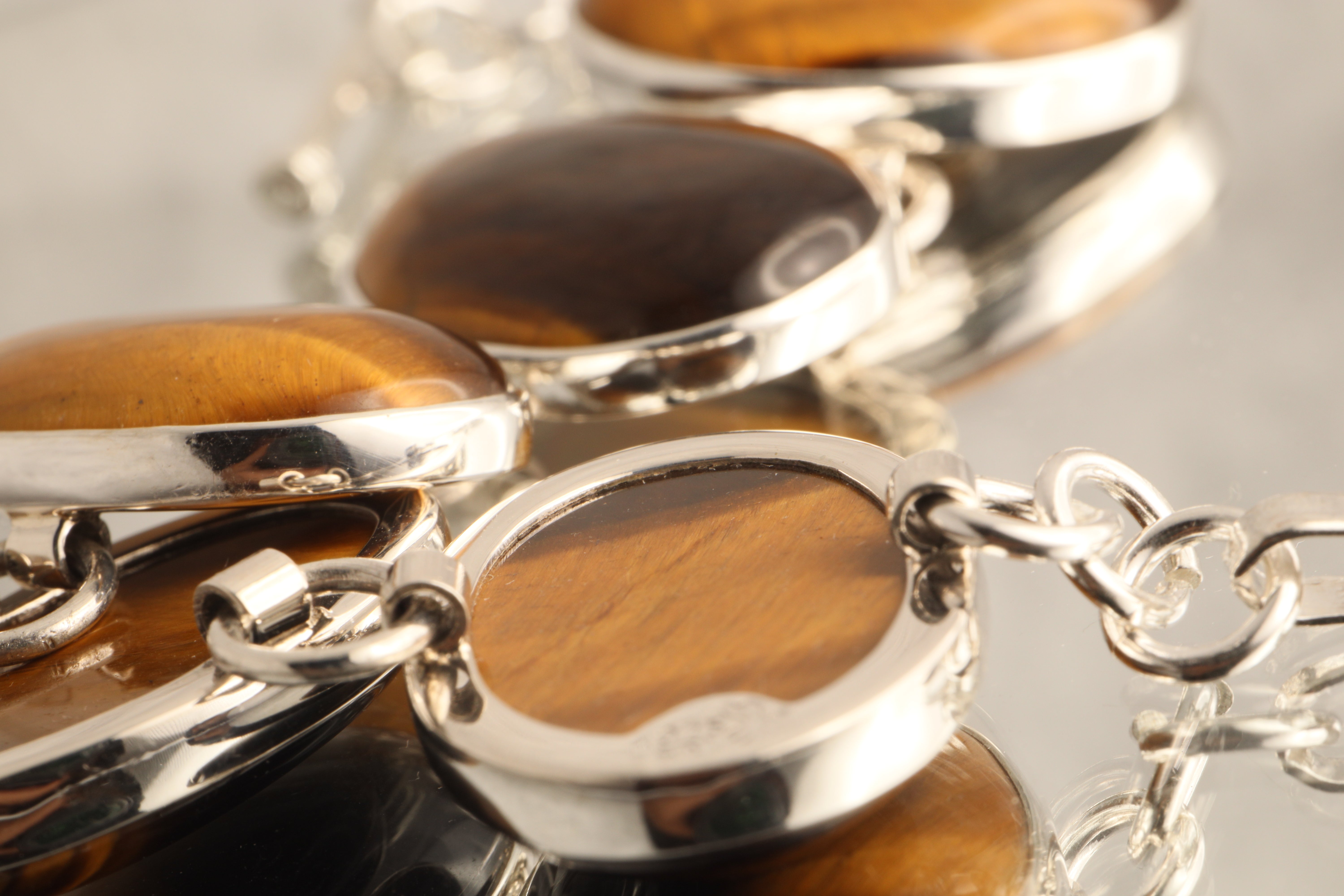 Guardian’s Strength - Tiger’s Eye 925 Silver Bracelet