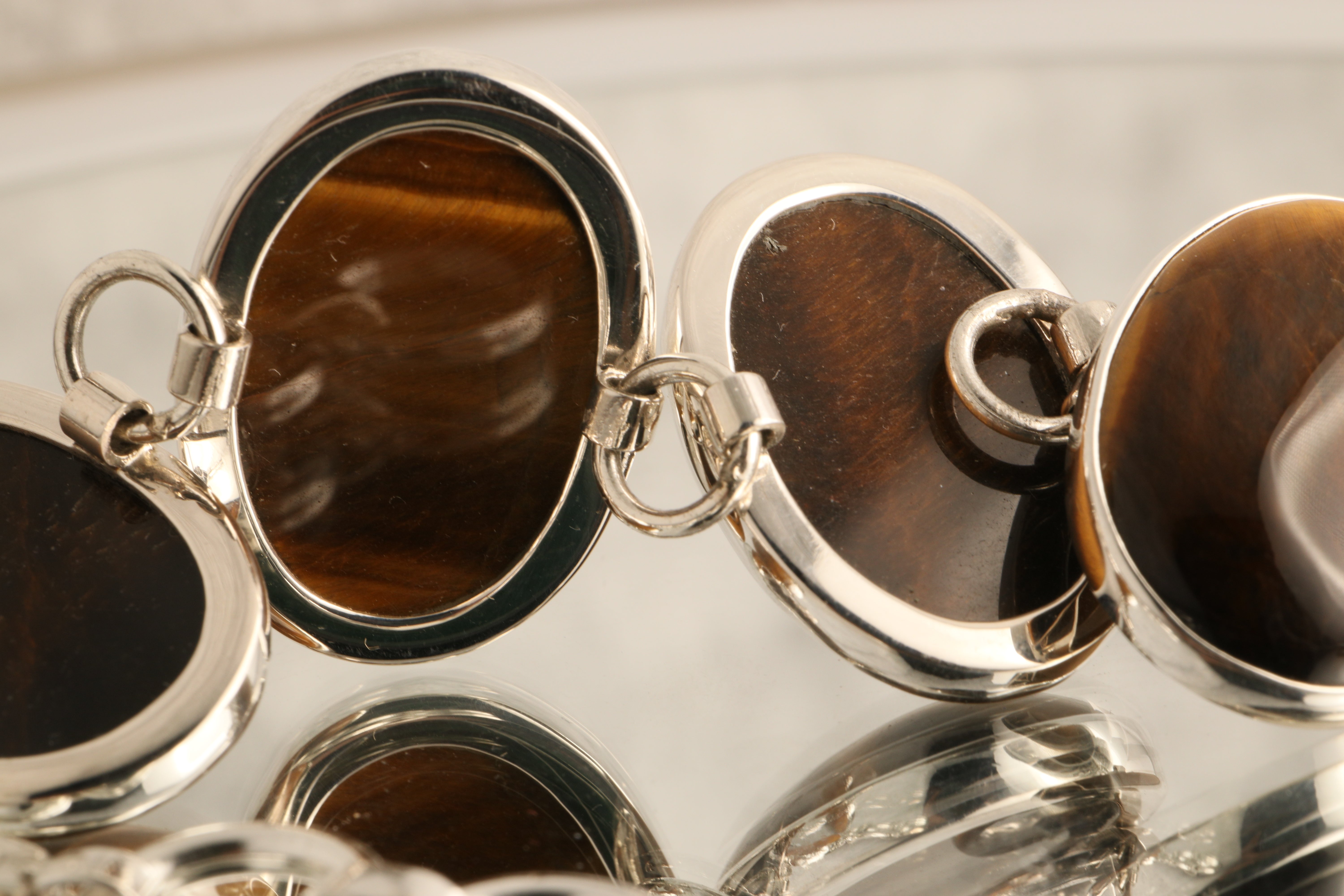 Guardian’s Strength - Tiger’s Eye 925 Silver Bracelet