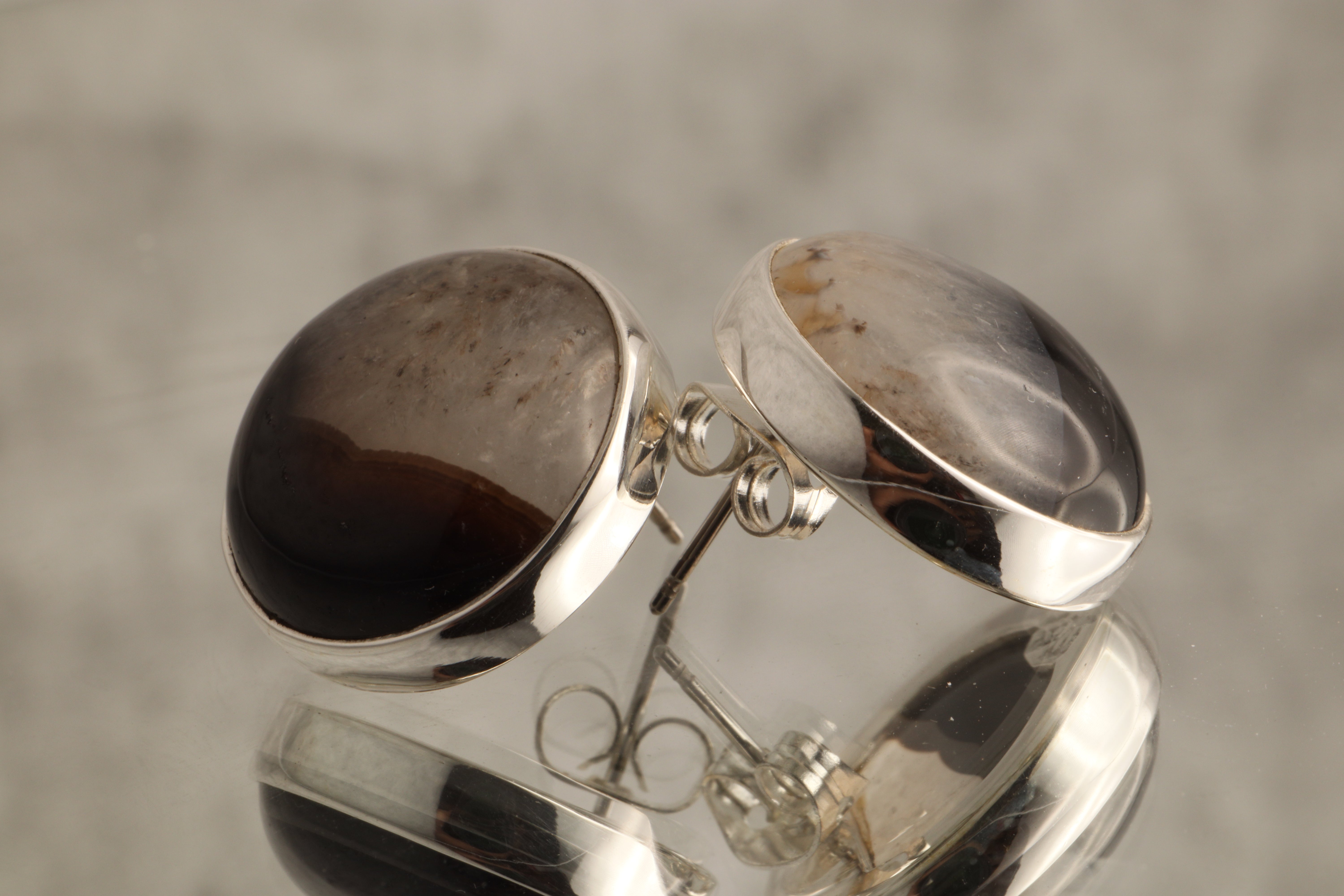 Midnight Cascade – Agate Druzy Earrings in 925 Sterling Silver