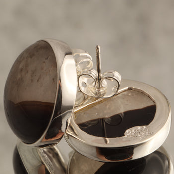 Midnight Cascade – Agate Druzy Earrings in 925 Sterling Silver