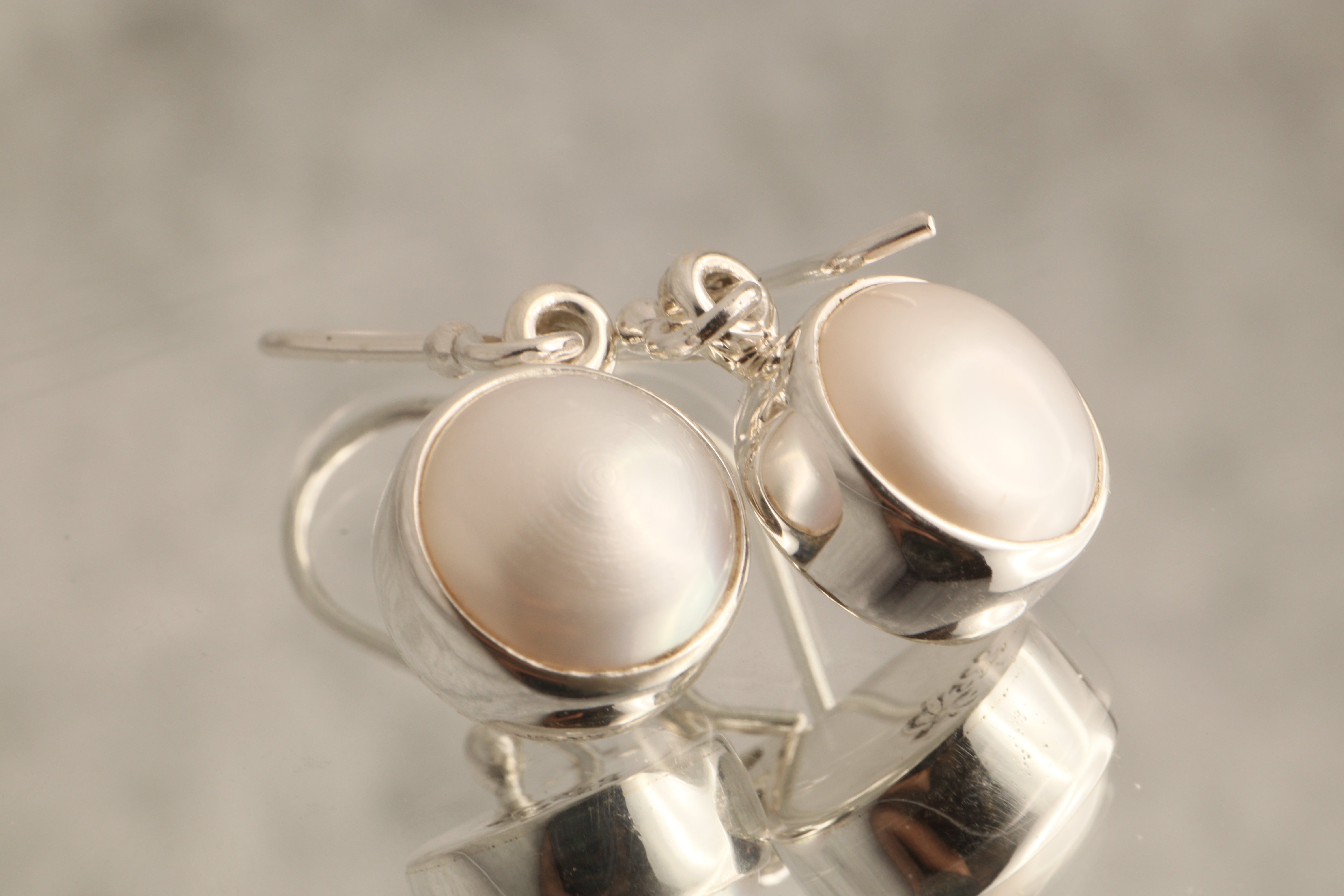 Lunar Glow – Pearl Earrings in 925 Sterling Silver (Stud or Dangle)