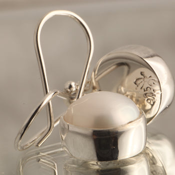 Lunar Glow – Pearl Earrings in 925 Sterling Silver (Stud or Dangle)