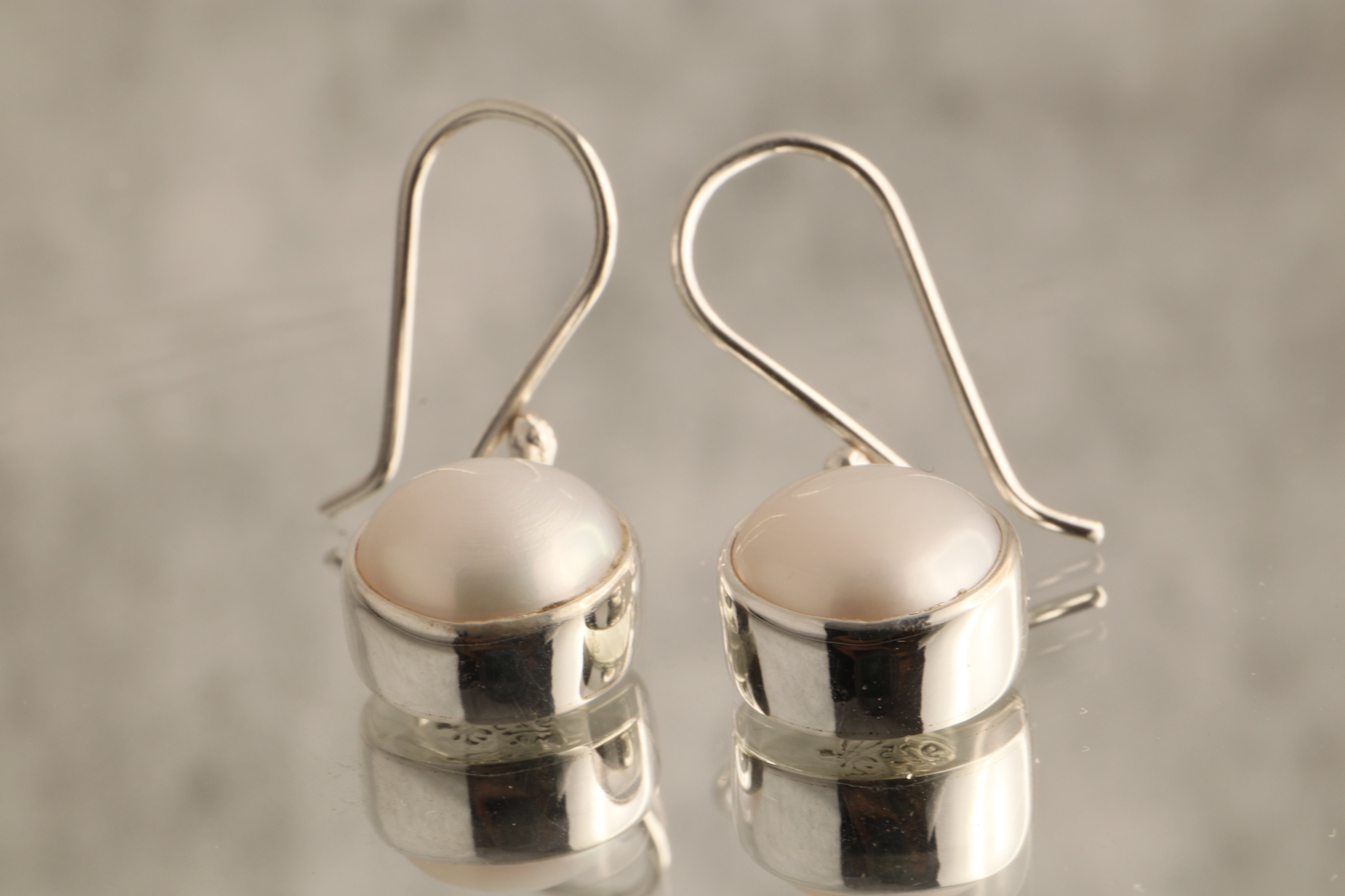 Lunar Glow – Pearl Earrings in 925 Sterling Silver (Stud or Dangle)