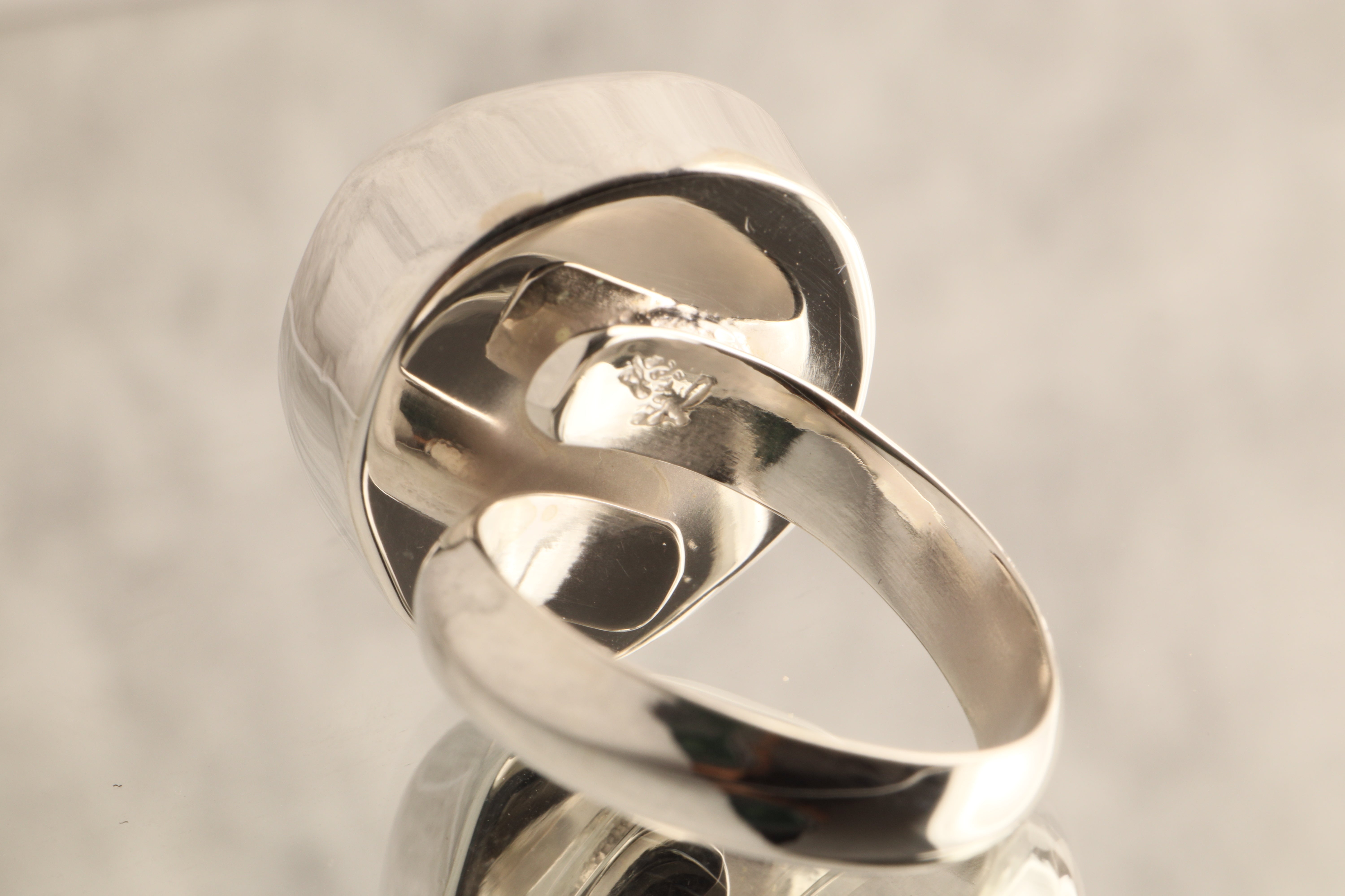 Earth's Heart - Geode 925 Sterling Silver Adjustable Ring