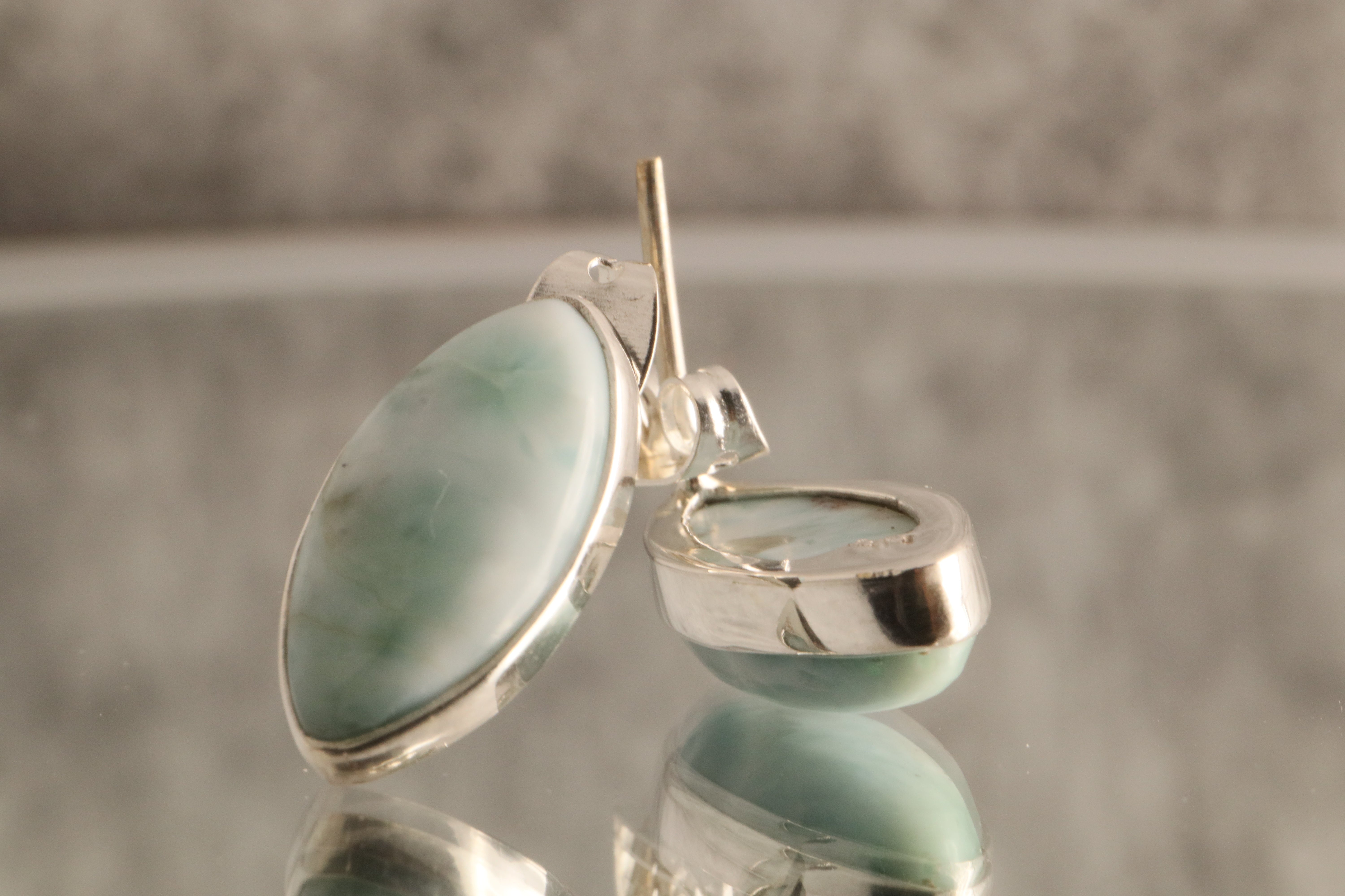 Ocean’s Calm - Larimar 925 Silver Earrings