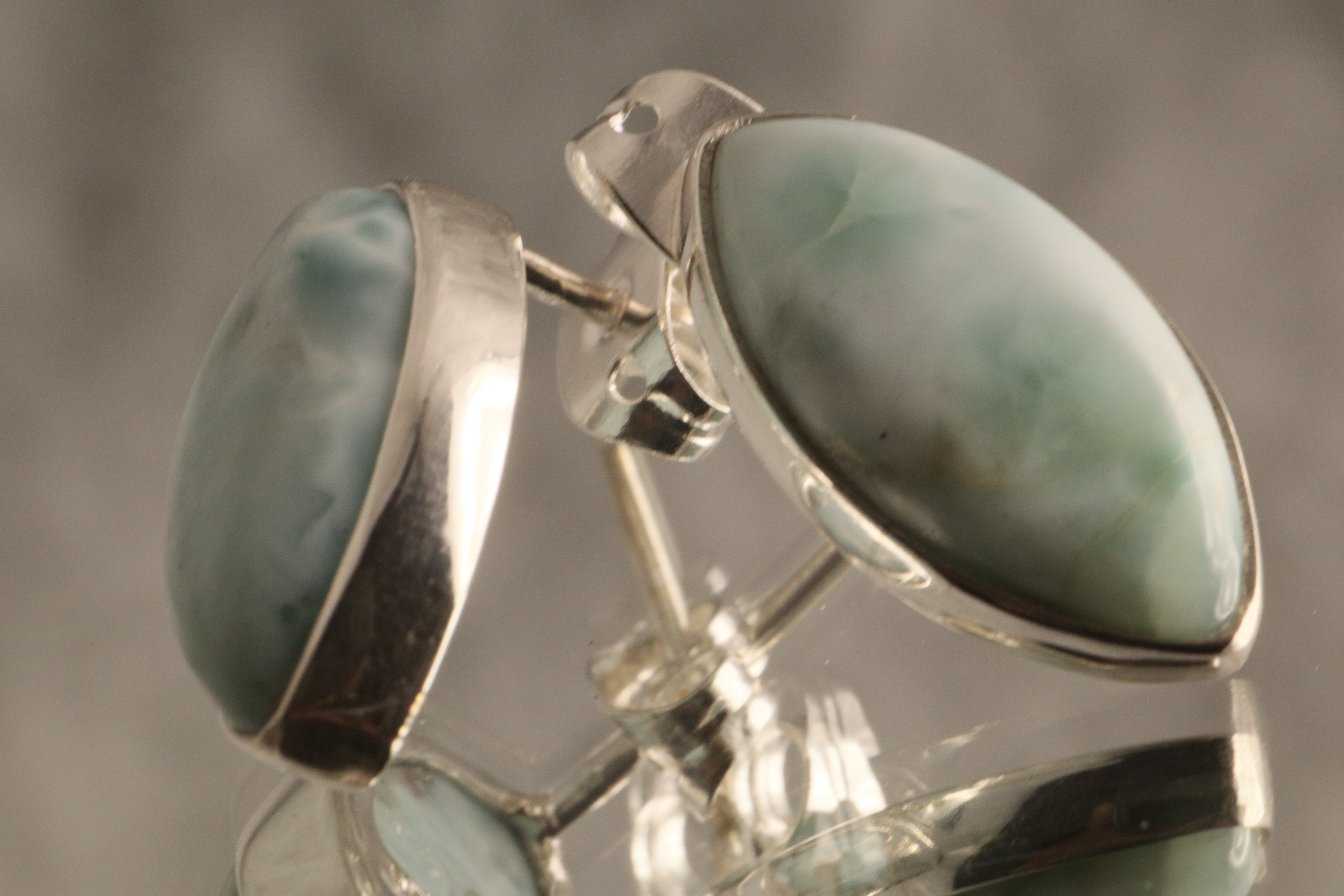 Ocean’s Calm - Larimar 925 Silver Earrings