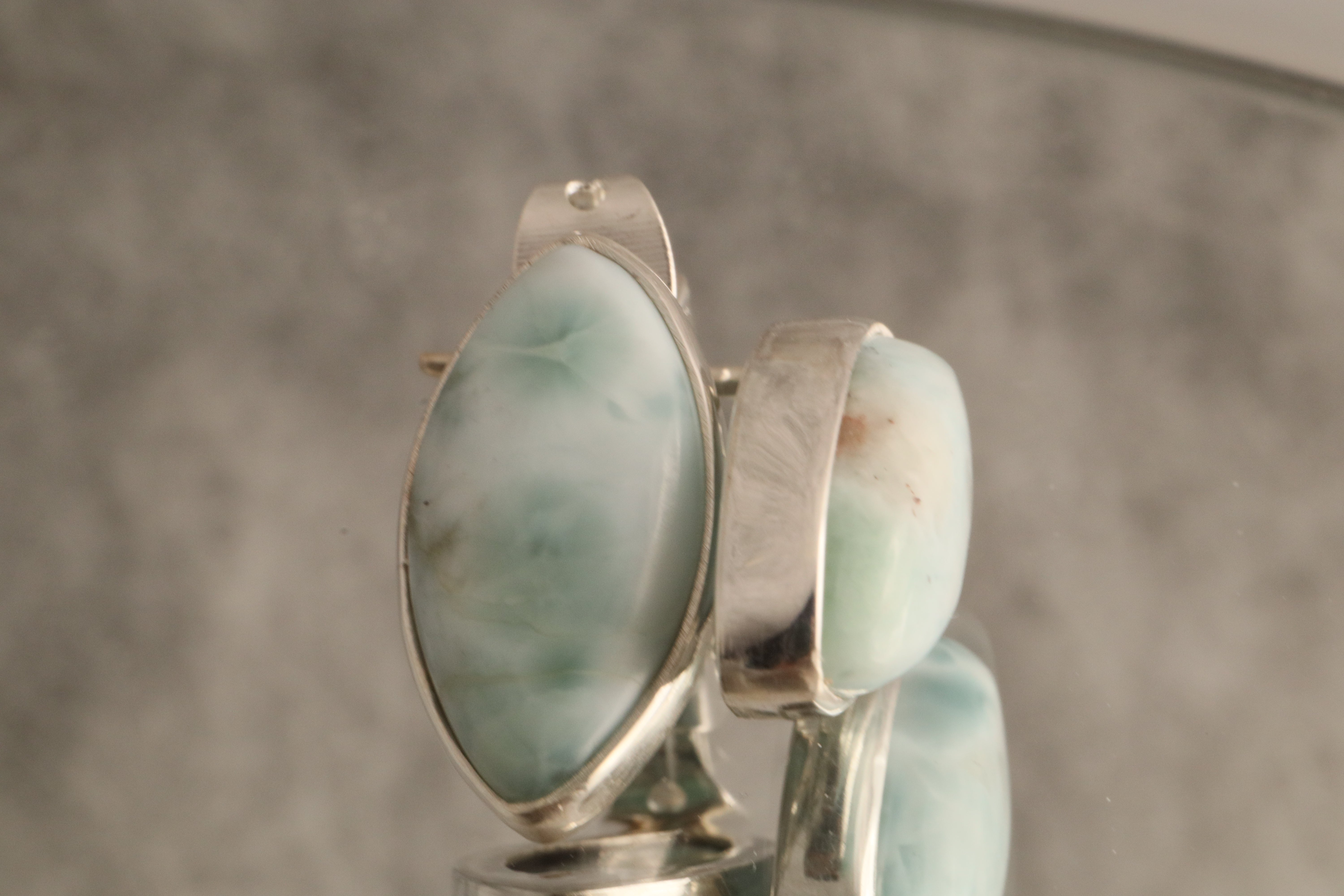 Ocean’s Calm - Larimar 925 Silver Earrings