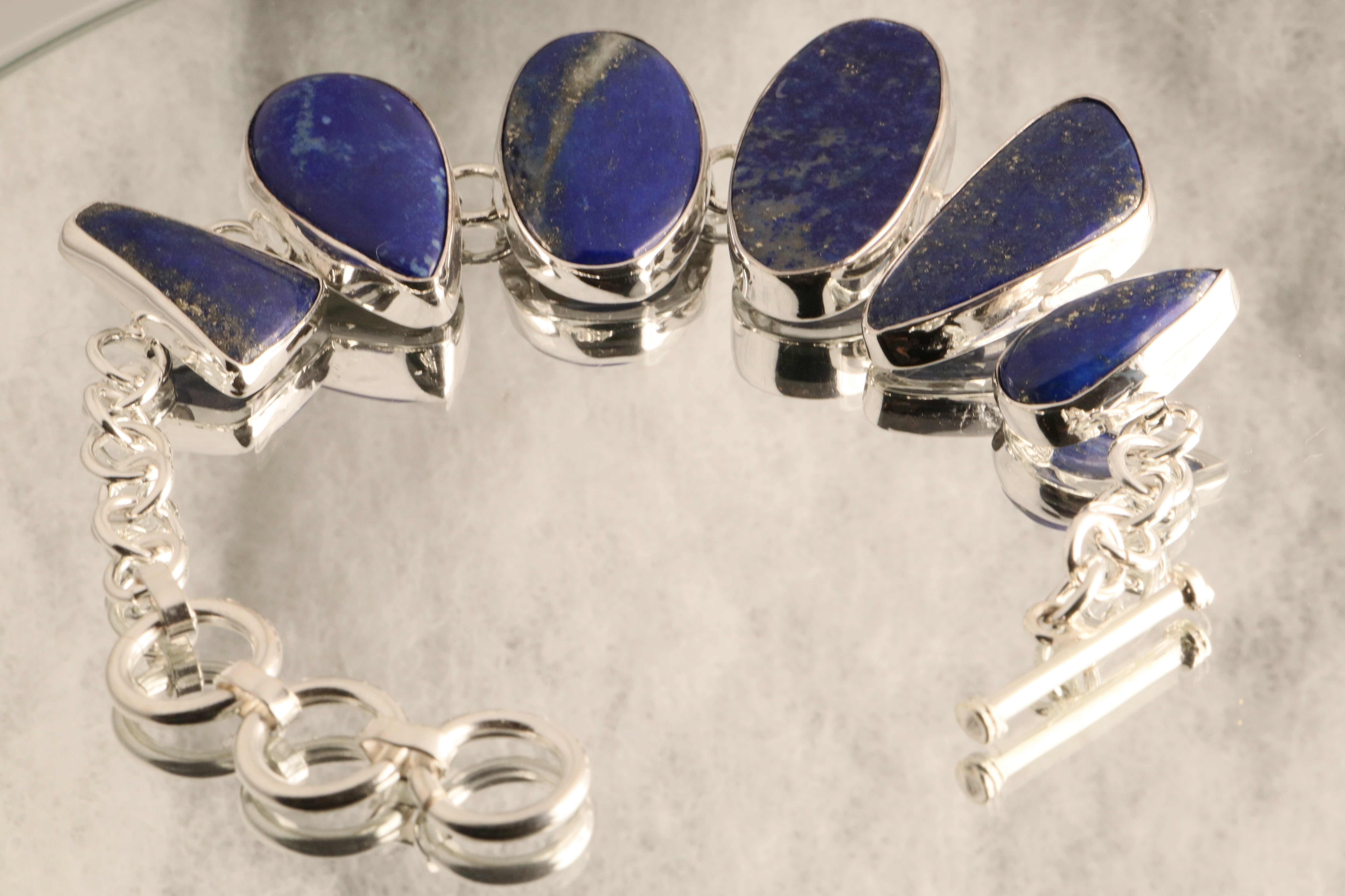 Celestial Dream - Lapis Lazuli 925 Silver Bracelet
