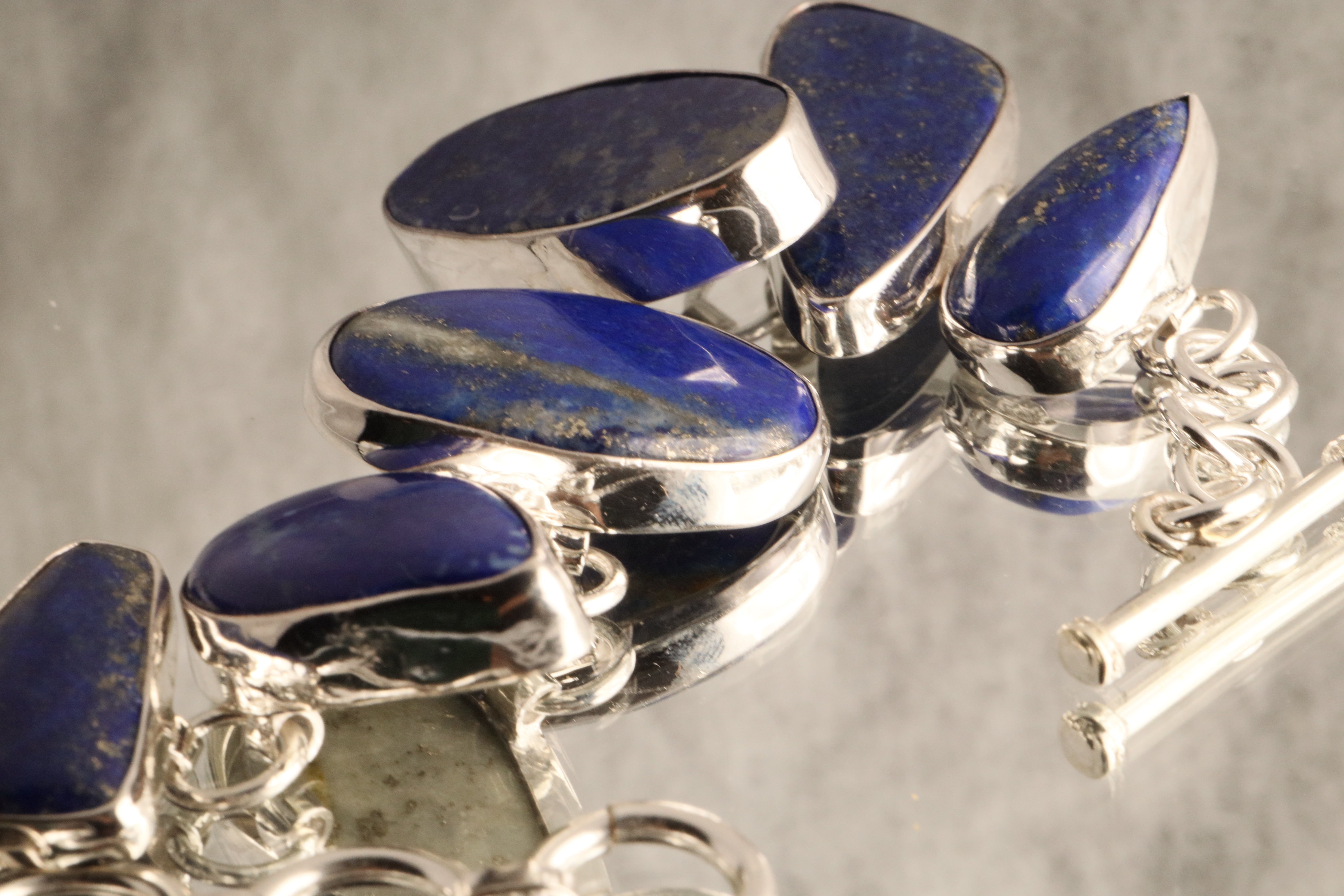Celestial Dream - Lapis Lazuli 925 Silver Bracelet