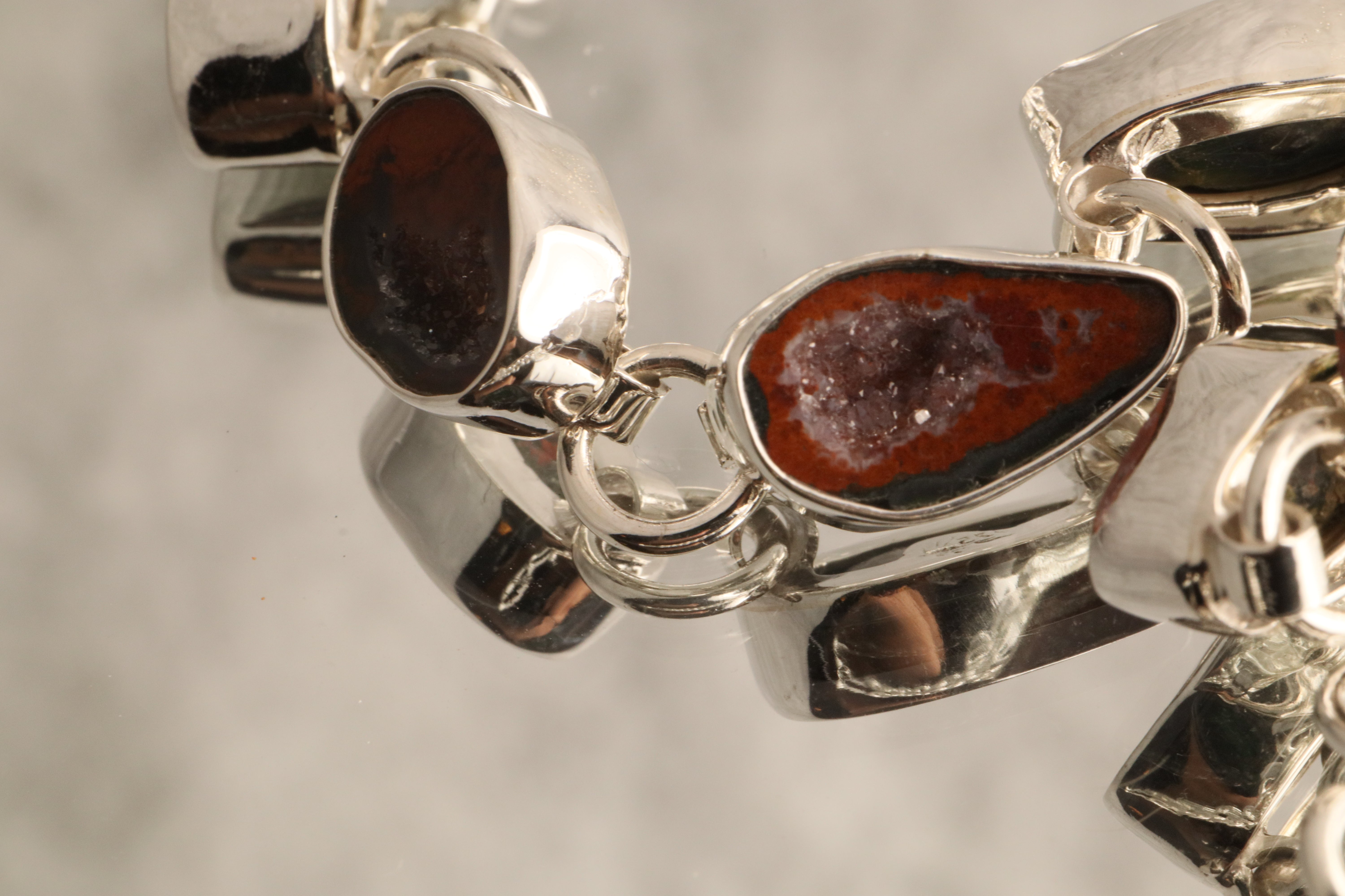 Earth’s Essence - Geode 925 Silver Bracelet