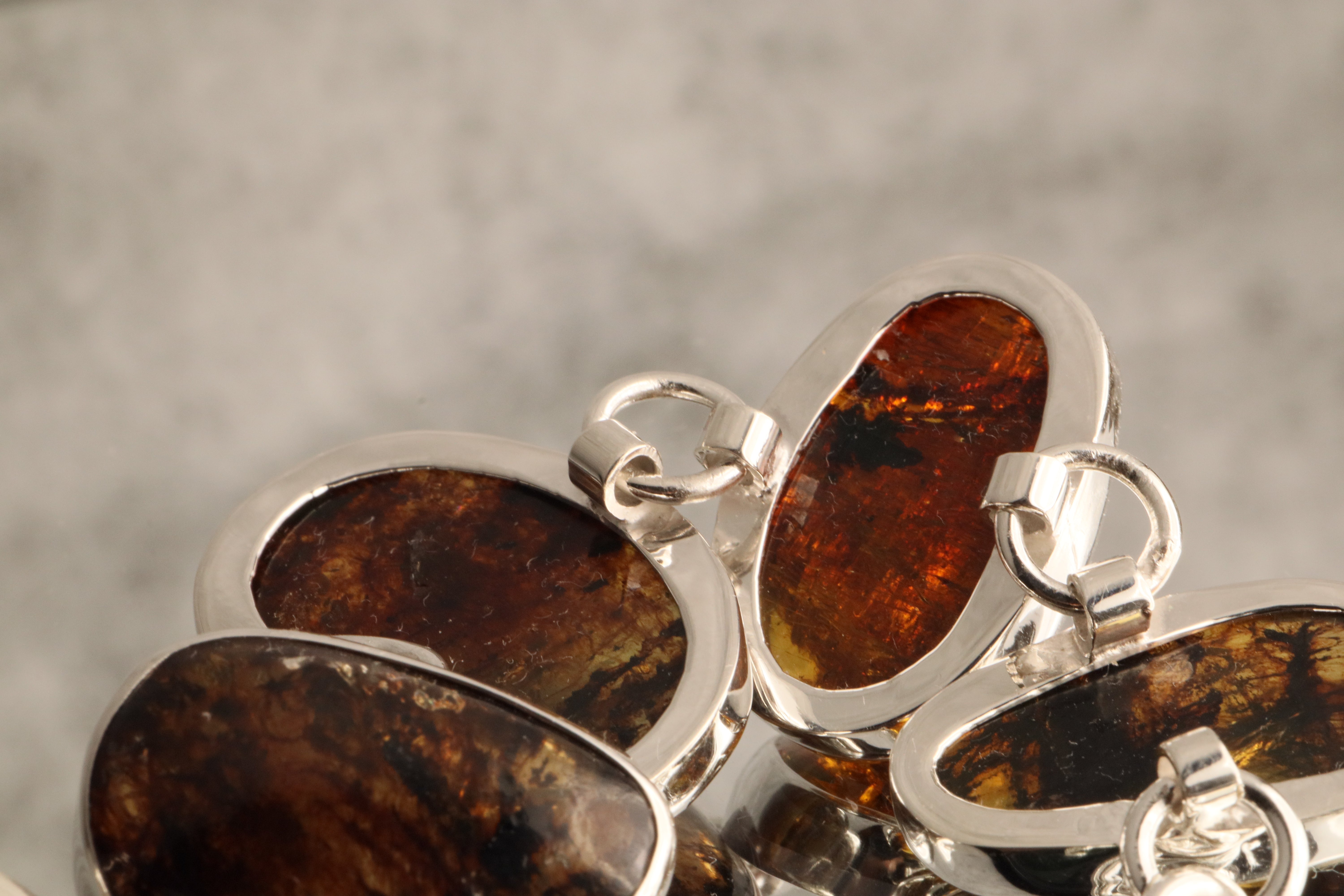 Ancient Glow - Chiapas Amber 925 Silver Bracelet