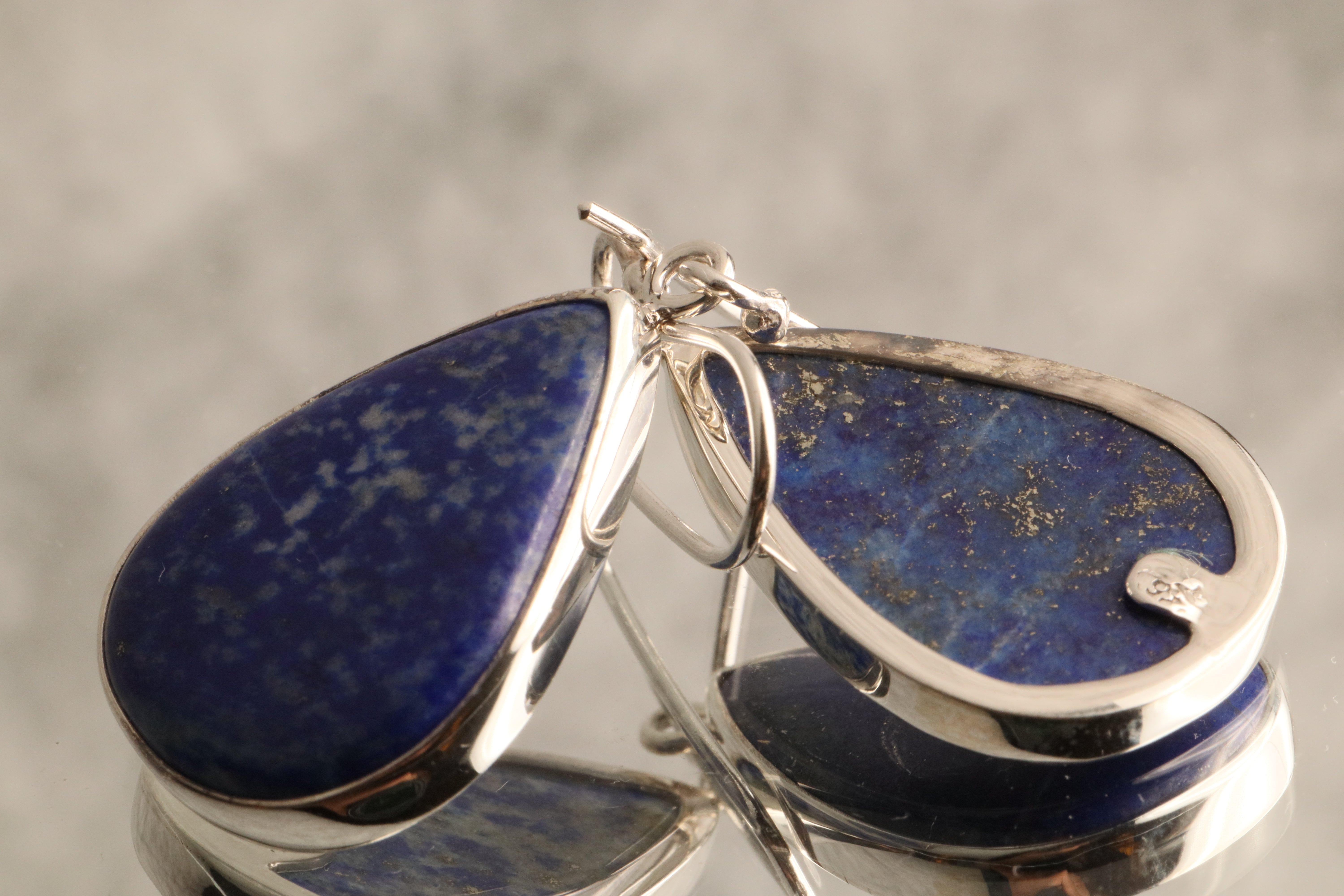 Wisdom of the Ages - Lapis Lazuli 925 Silver Dangle Earrings
