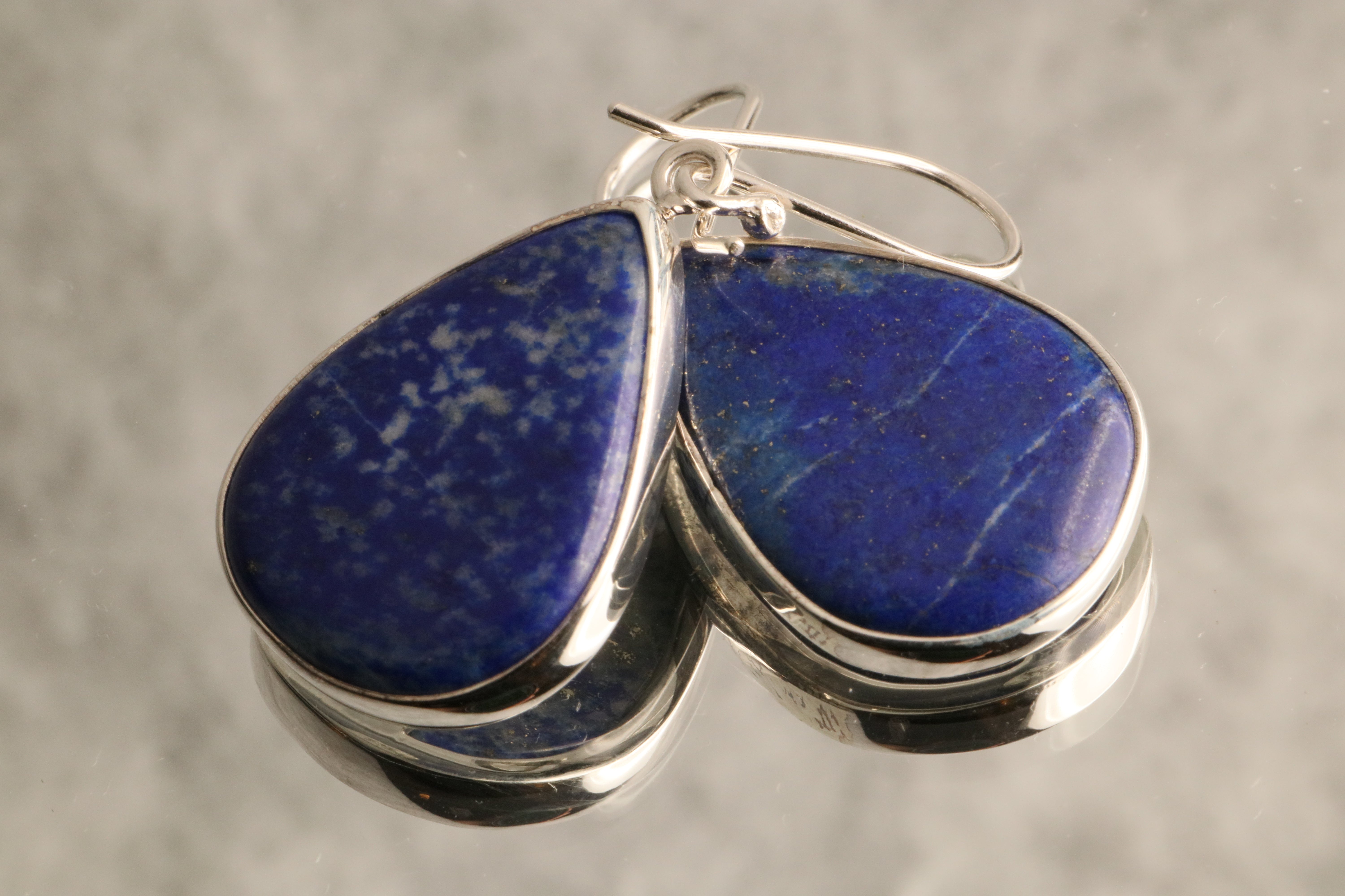 Wisdom of the Ages - Lapis Lazuli 925 Silver Dangle Earrings