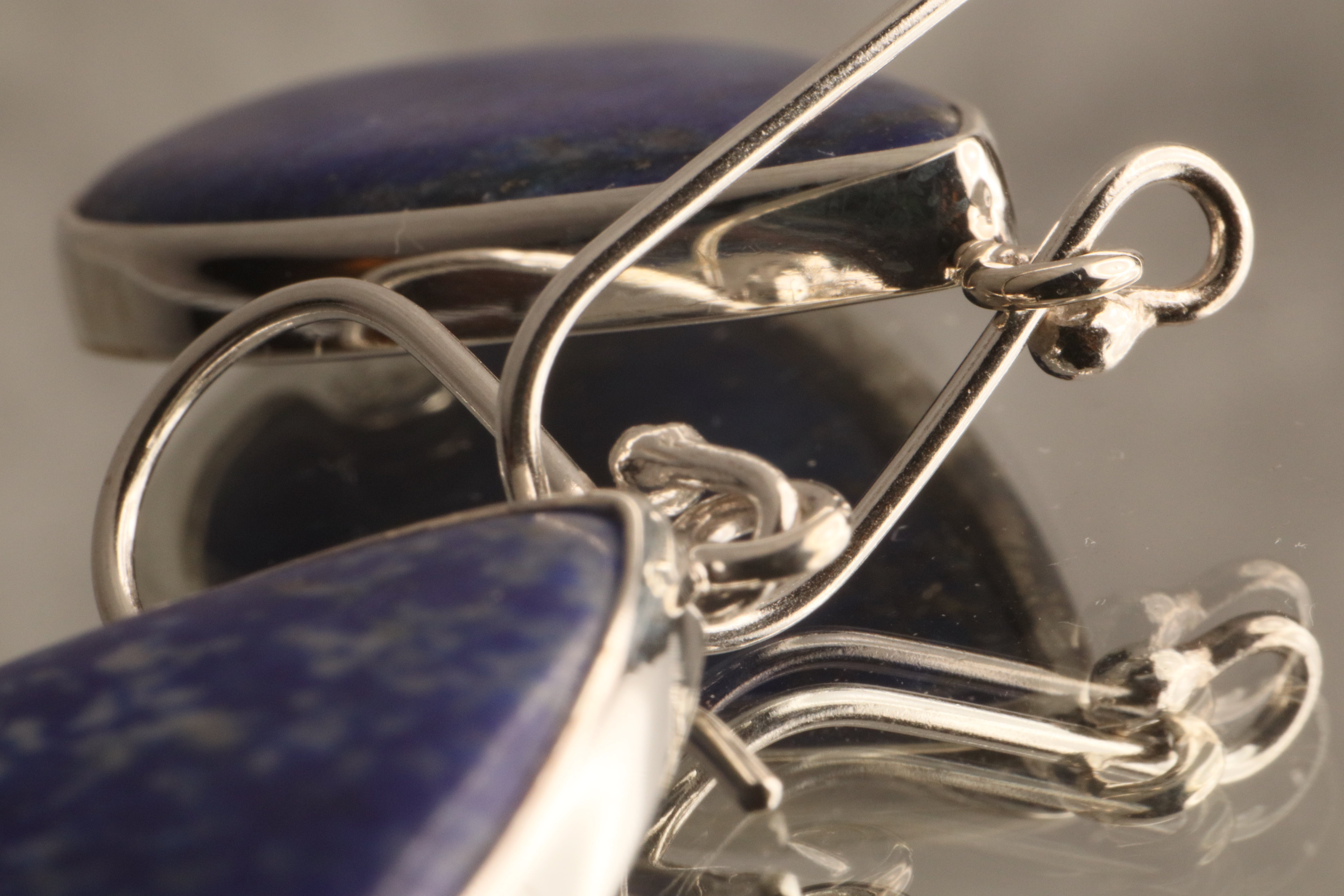 Wisdom of the Ages - Lapis Lazuli 925 Silver Dangle Earrings