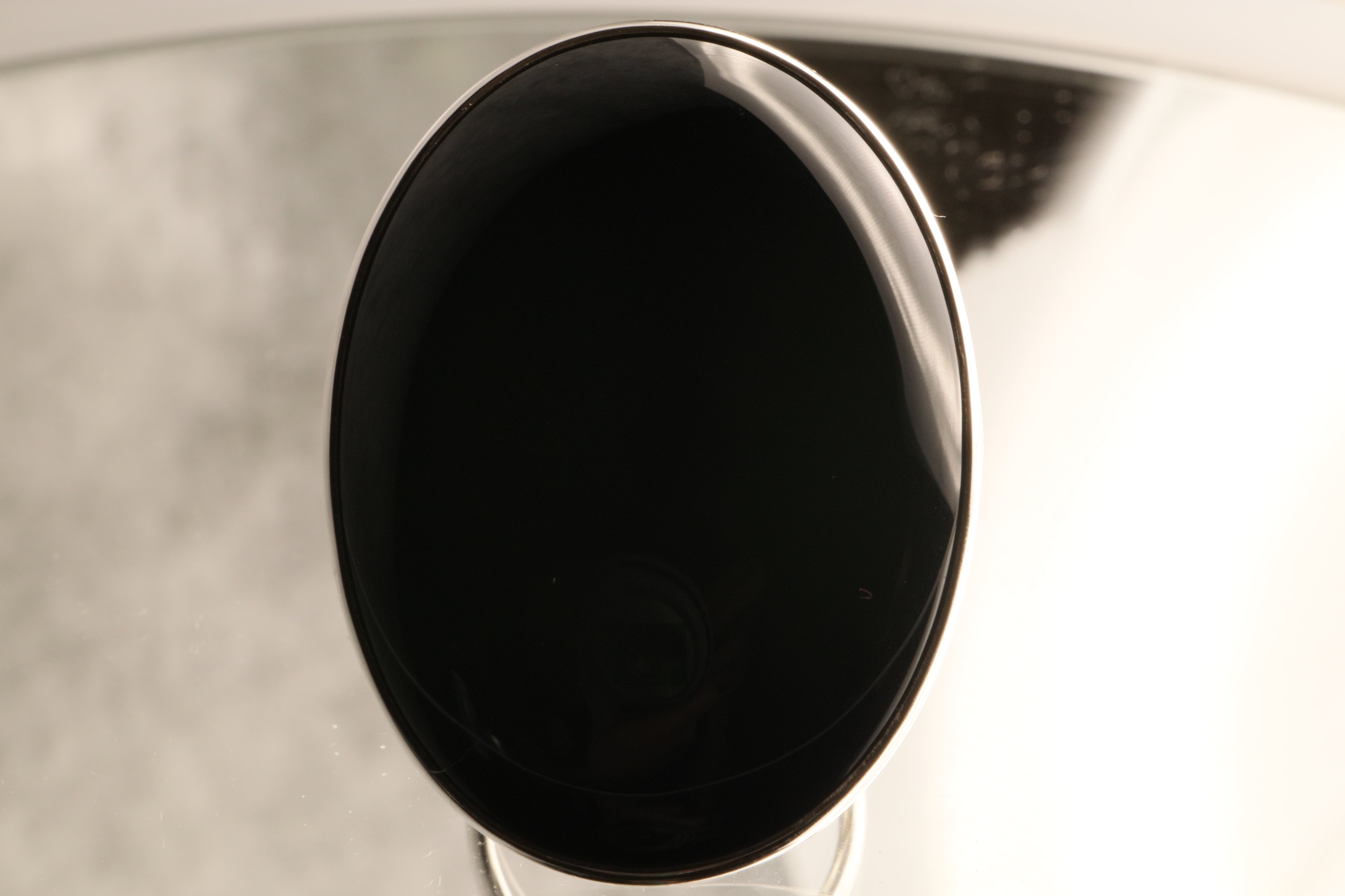 Shadow Stone - Onyx 925 Adjustable Silver Ring