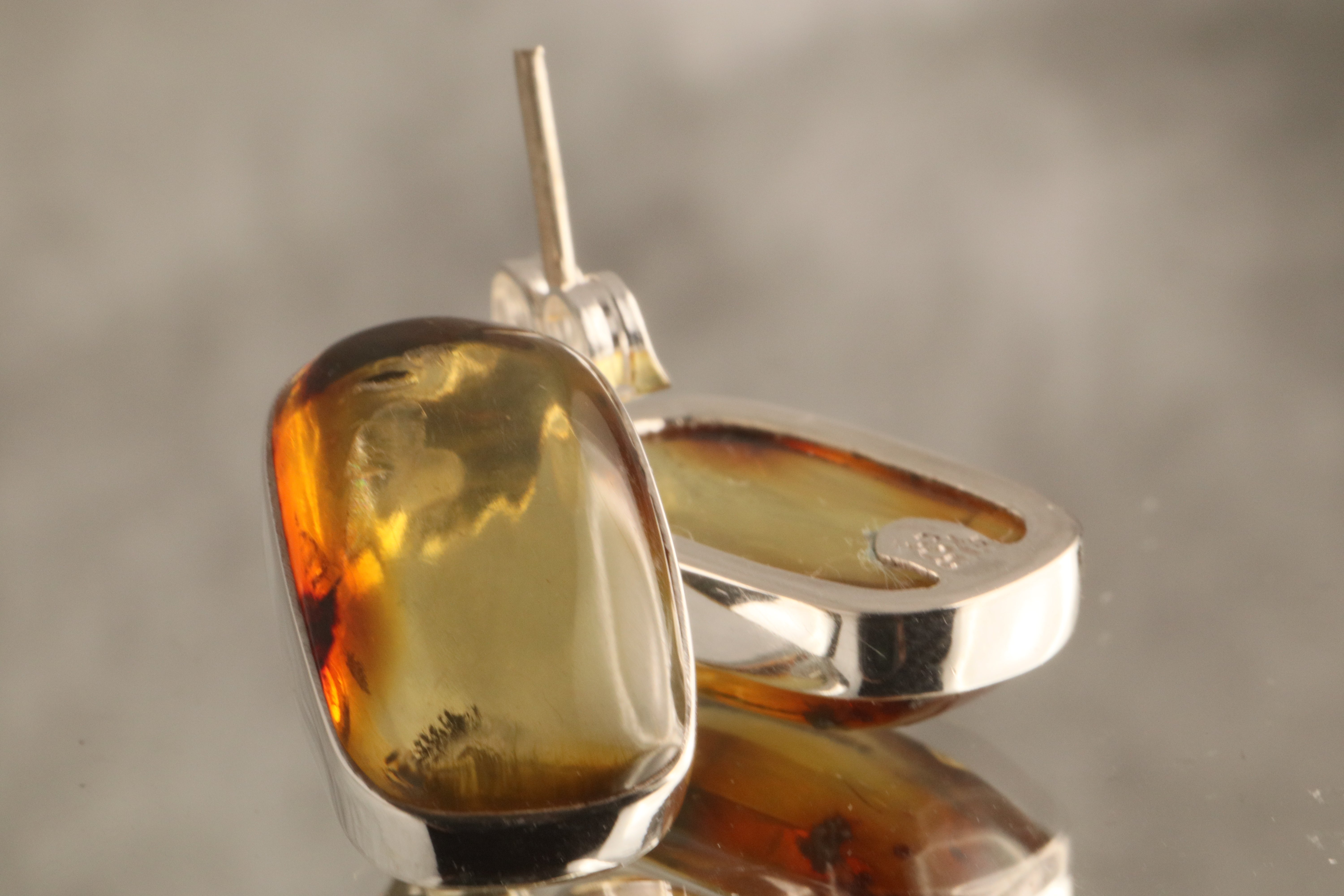 Eternal Ember - Chiapas Amber 925 Silver Earrings