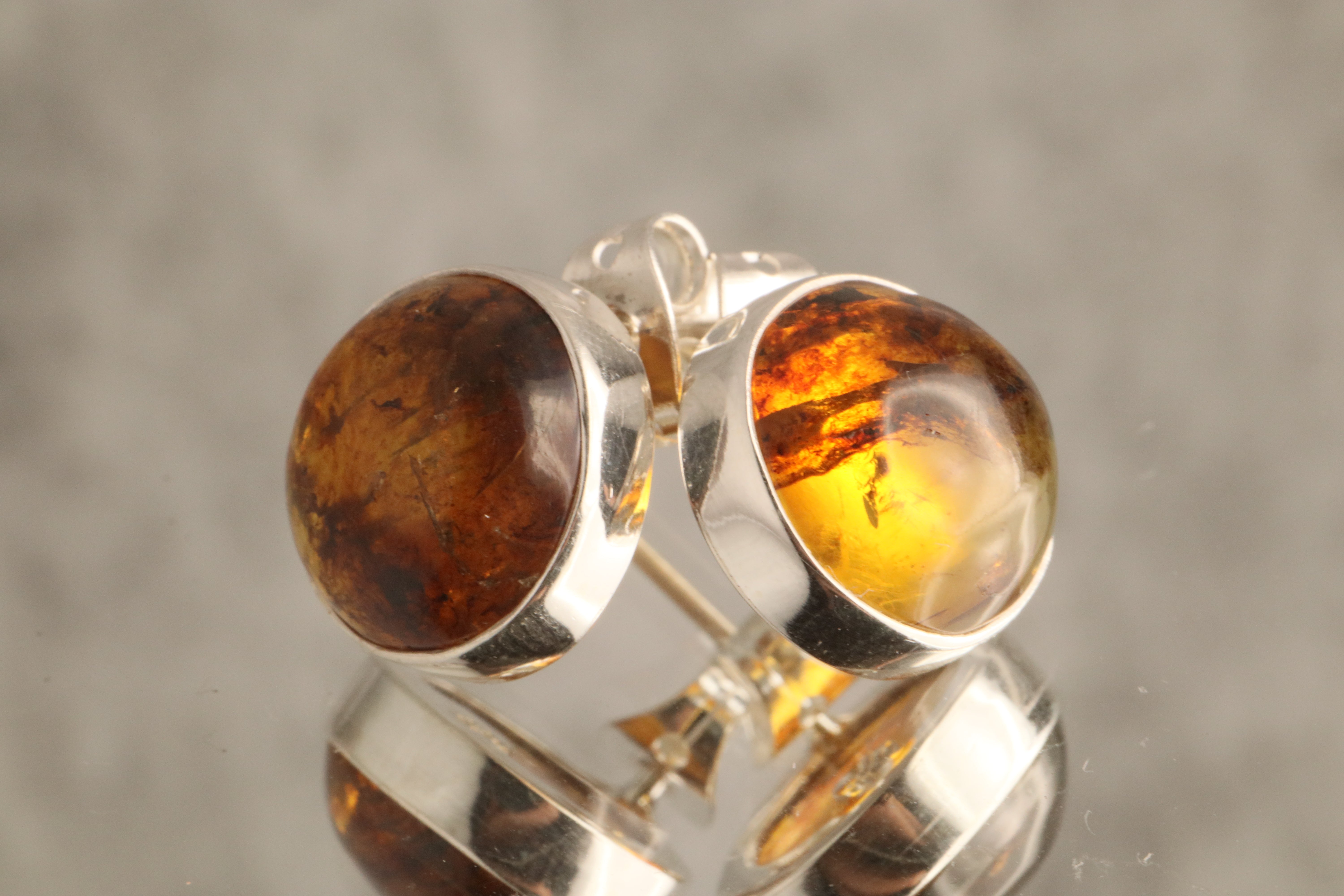 Eternal Ember - Chiapas Amber 925 Silver Earrings