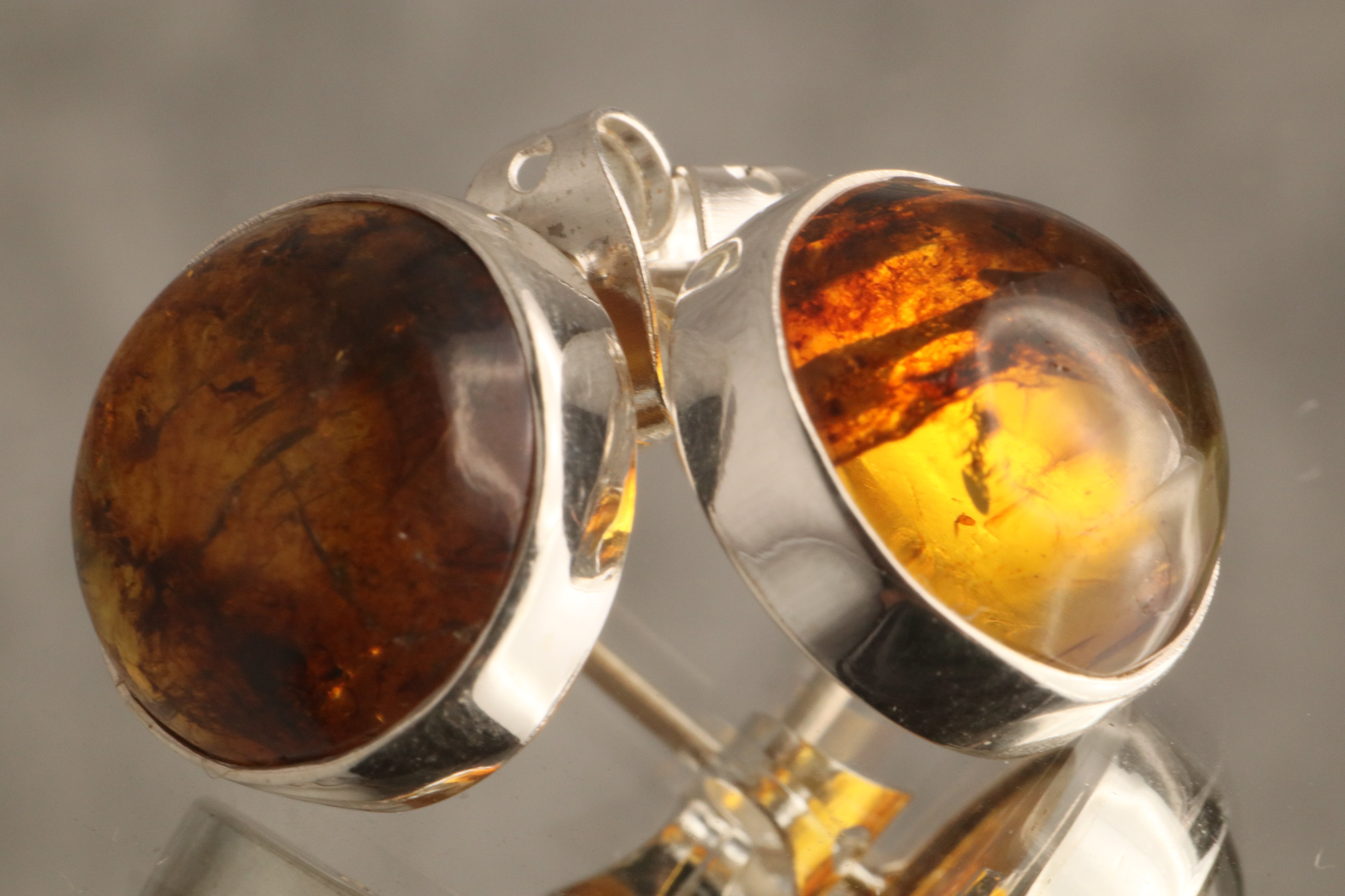 Eternal Ember - Chiapas Amber 925 Silver Earrings