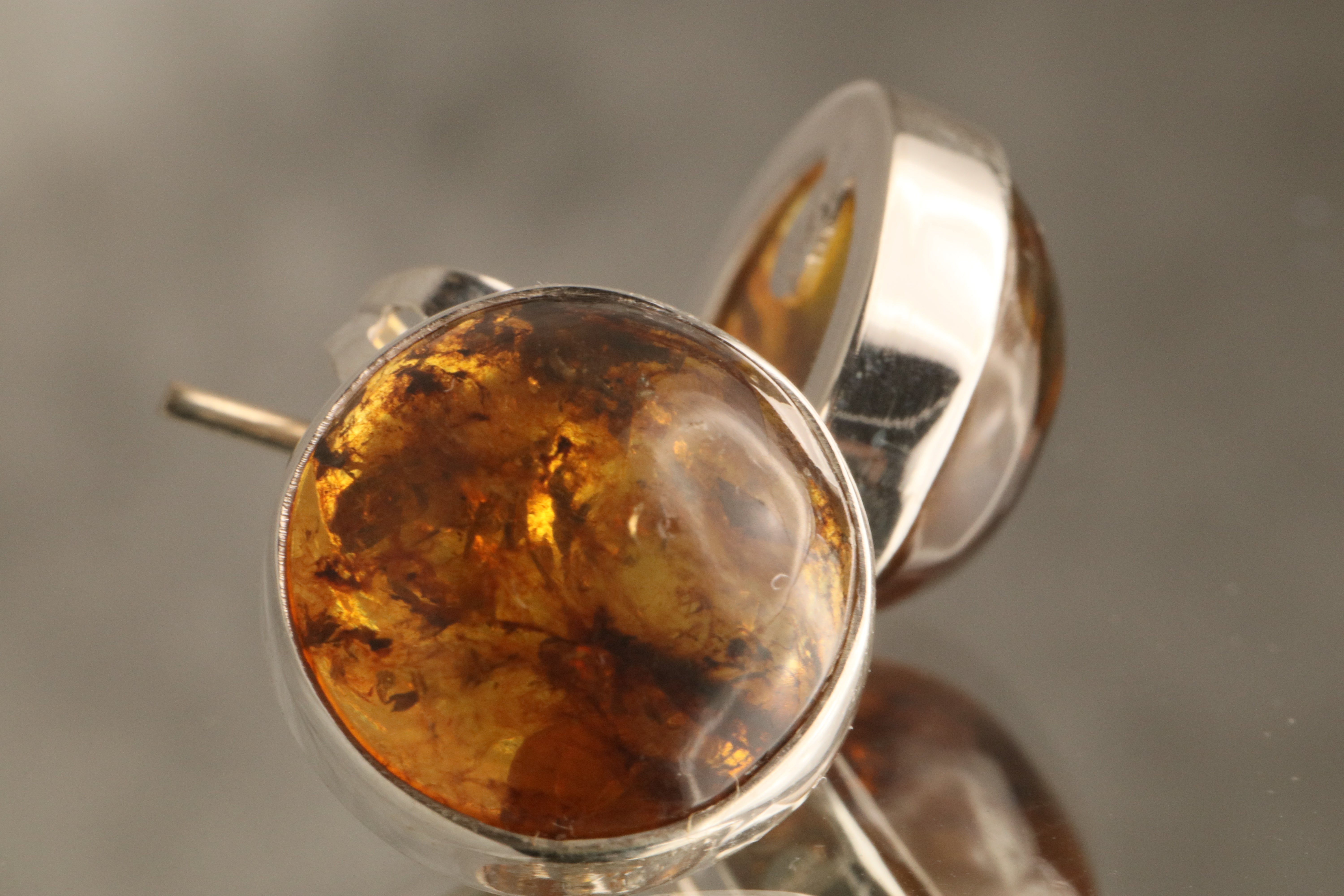Eternal Ember - Chiapas Amber 925 Silver Earrings