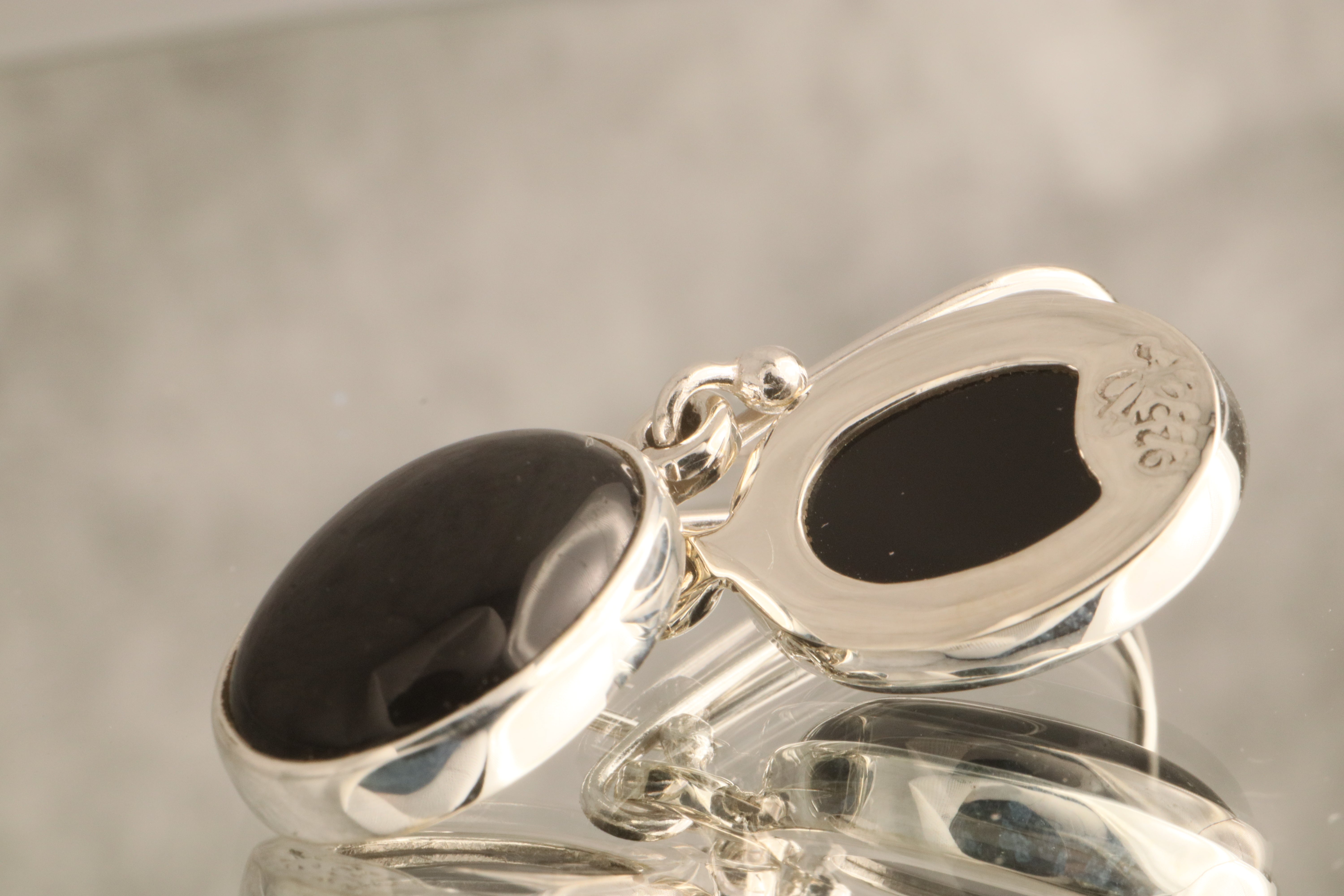 Guardian’s Shadow - Onyx 925 Silver Earrings