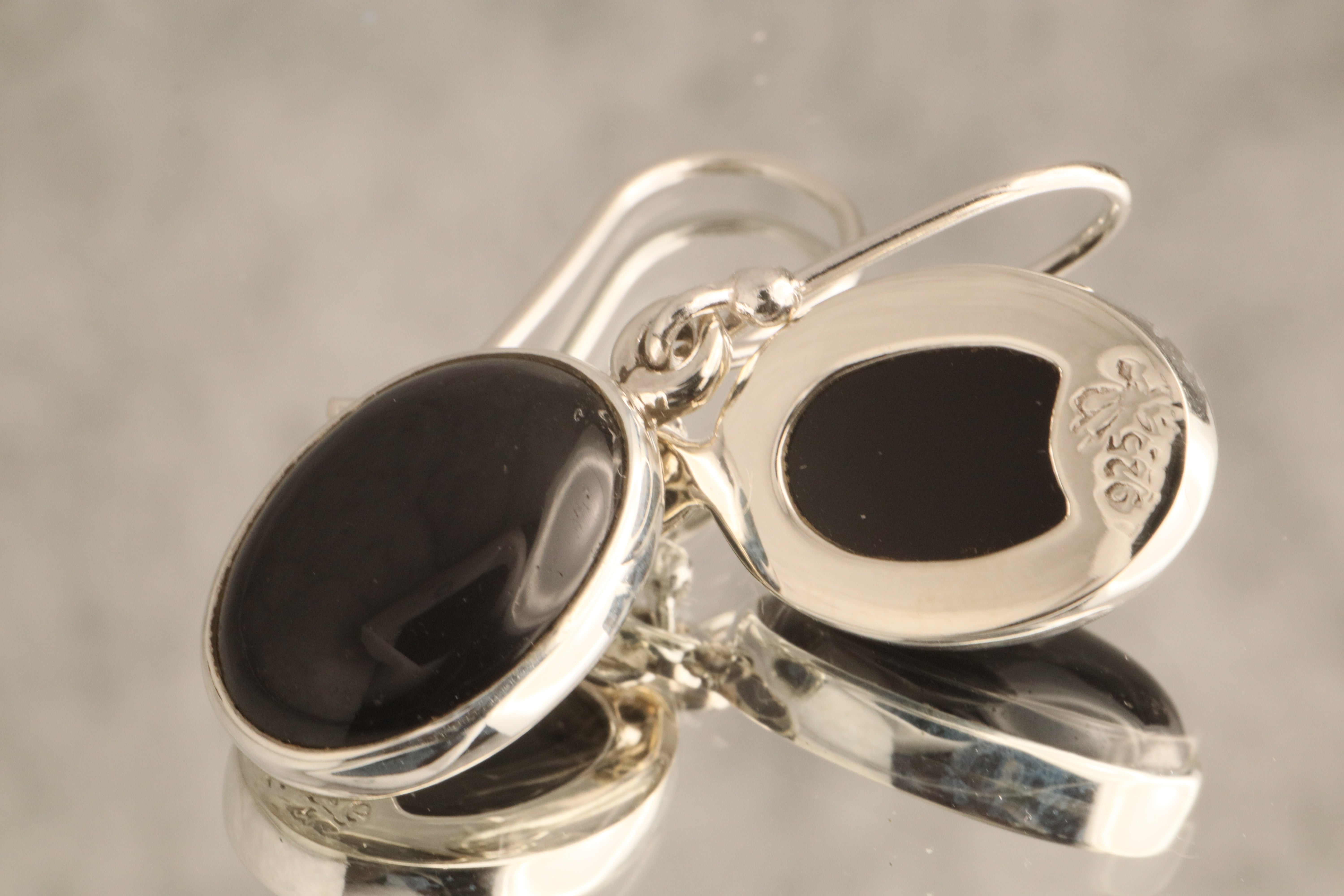 Guardian’s Shadow - Onyx 925 Silver Earrings