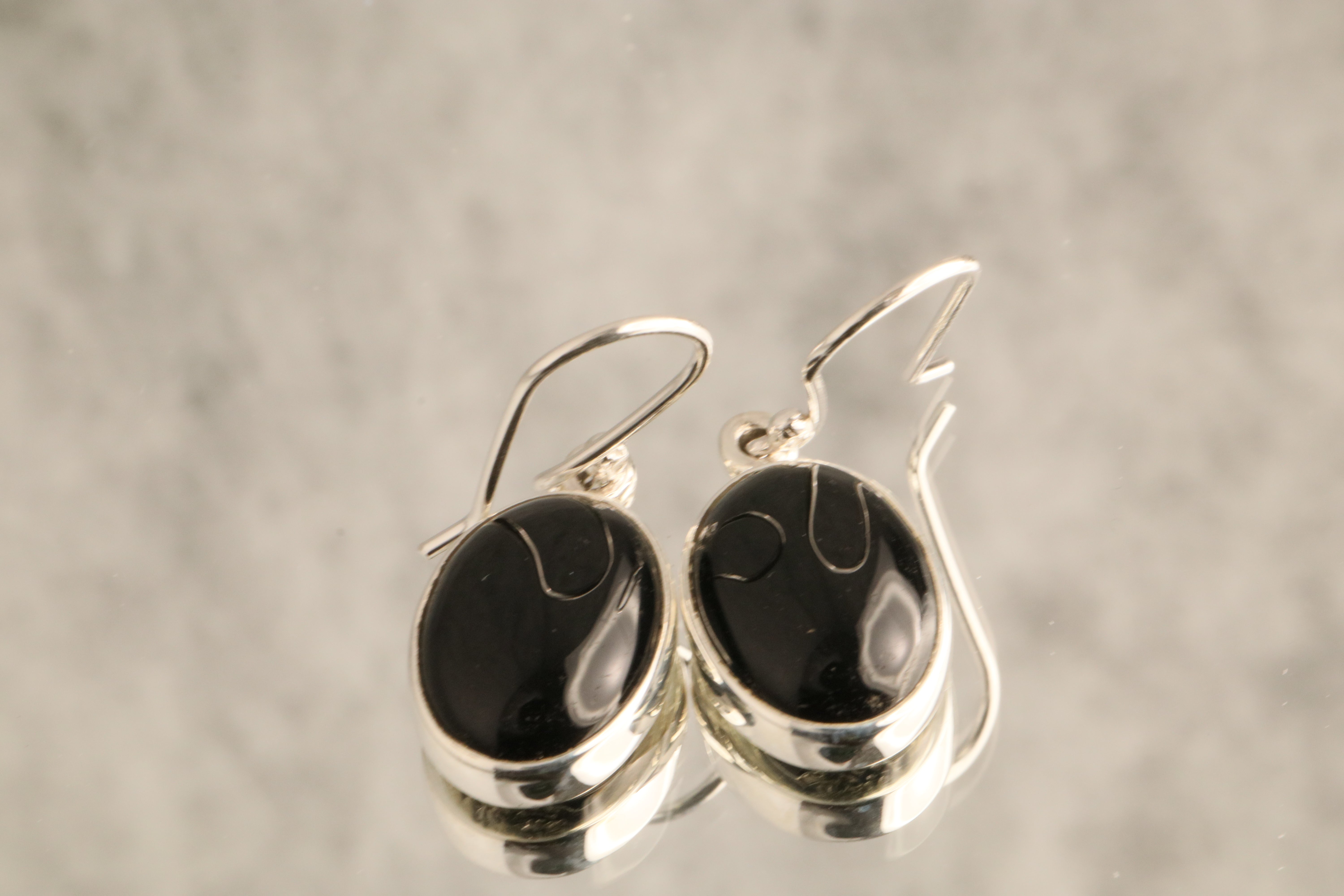 Guardian’s Shadow - Onyx 925 Silver Earrings
