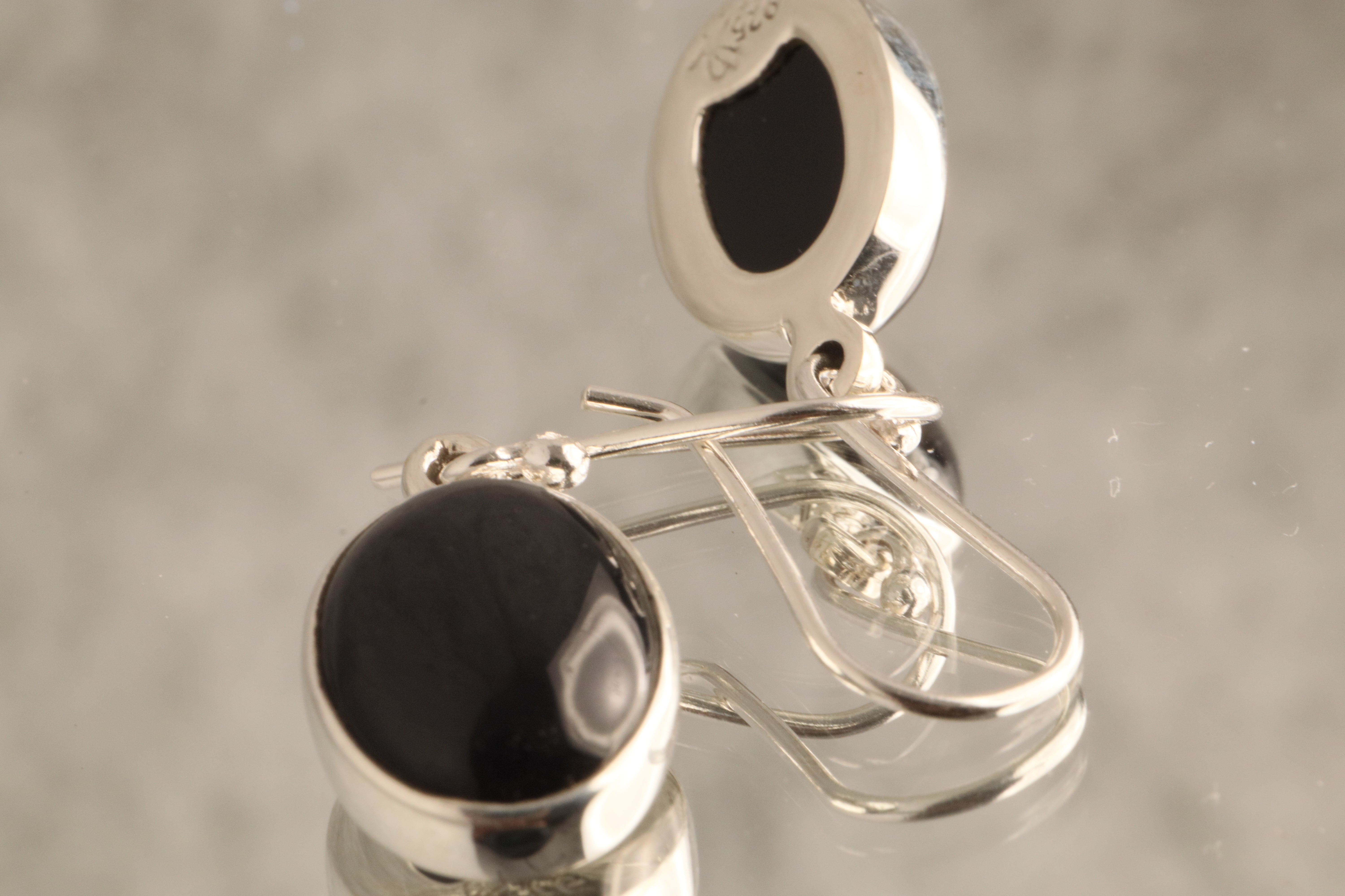 Guardian’s Shadow - Onyx 925 Silver Earrings