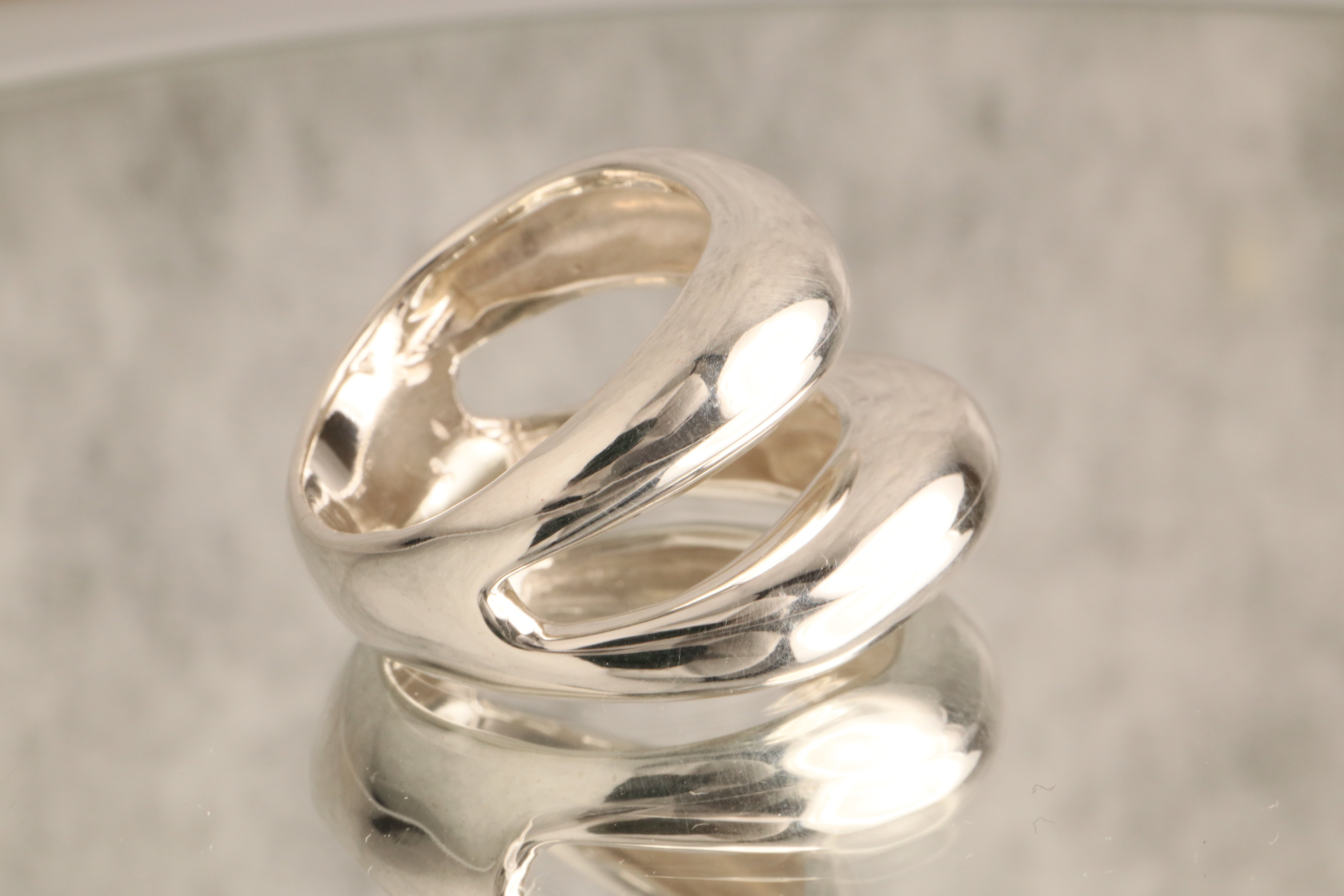 Embrace of Elegance - Over 10 Grams Of Sterling 925 Silver Ring