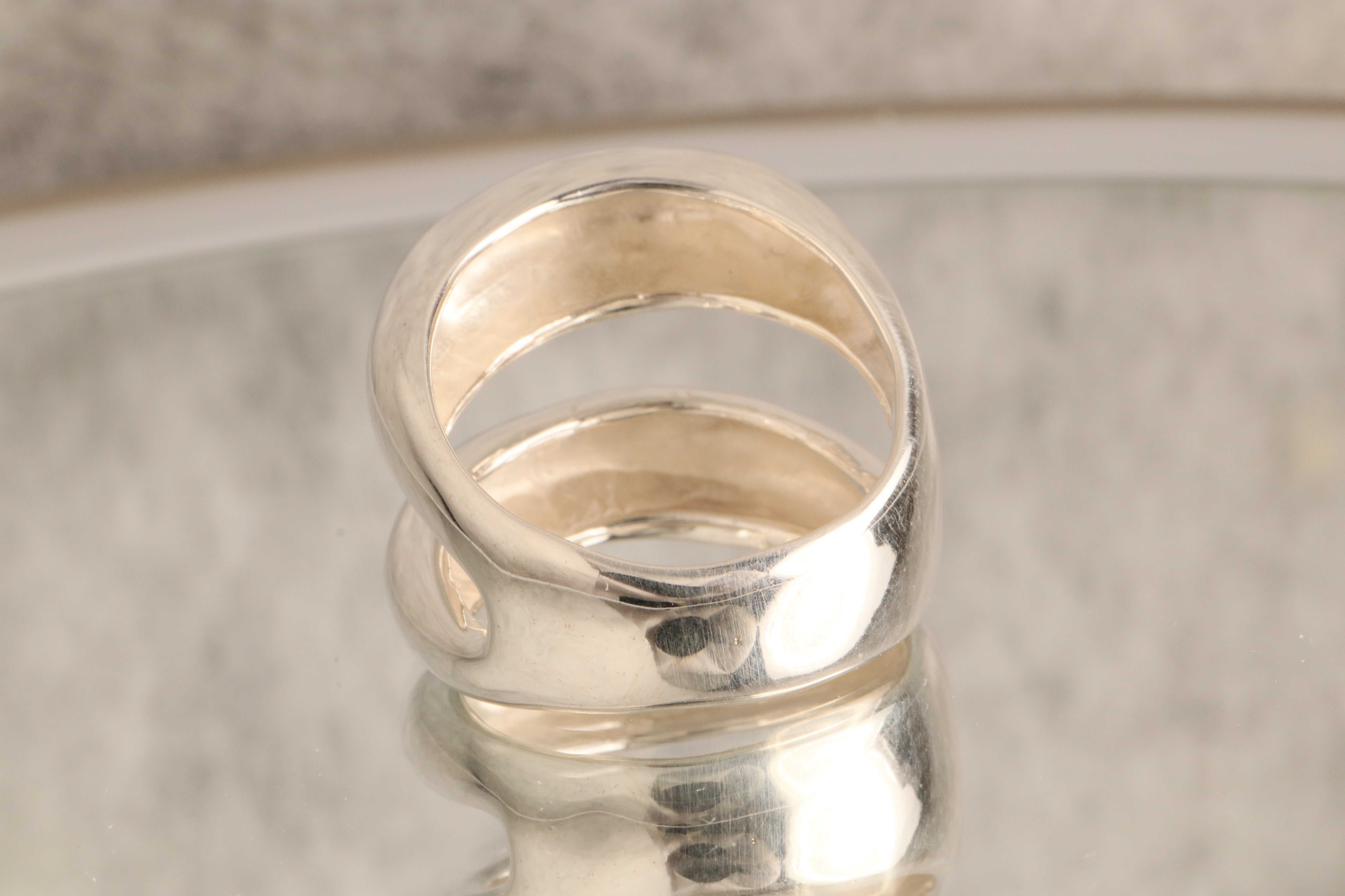 Embrace of Elegance - Over 10 Grams Of Sterling 925 Silver Ring
