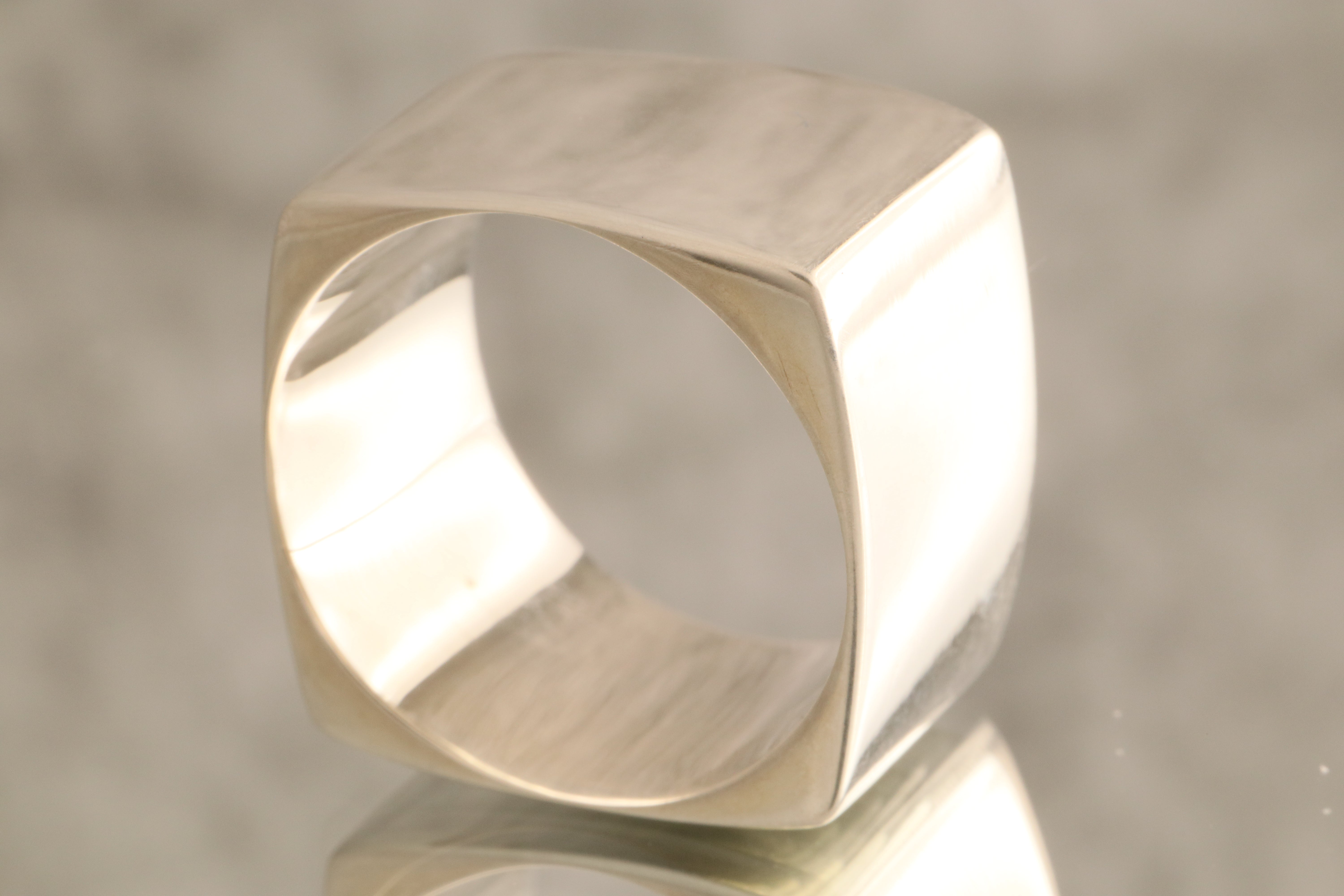 Elemental Form - Over 14 Grams Of 925 Sterling Silver Bold Ring