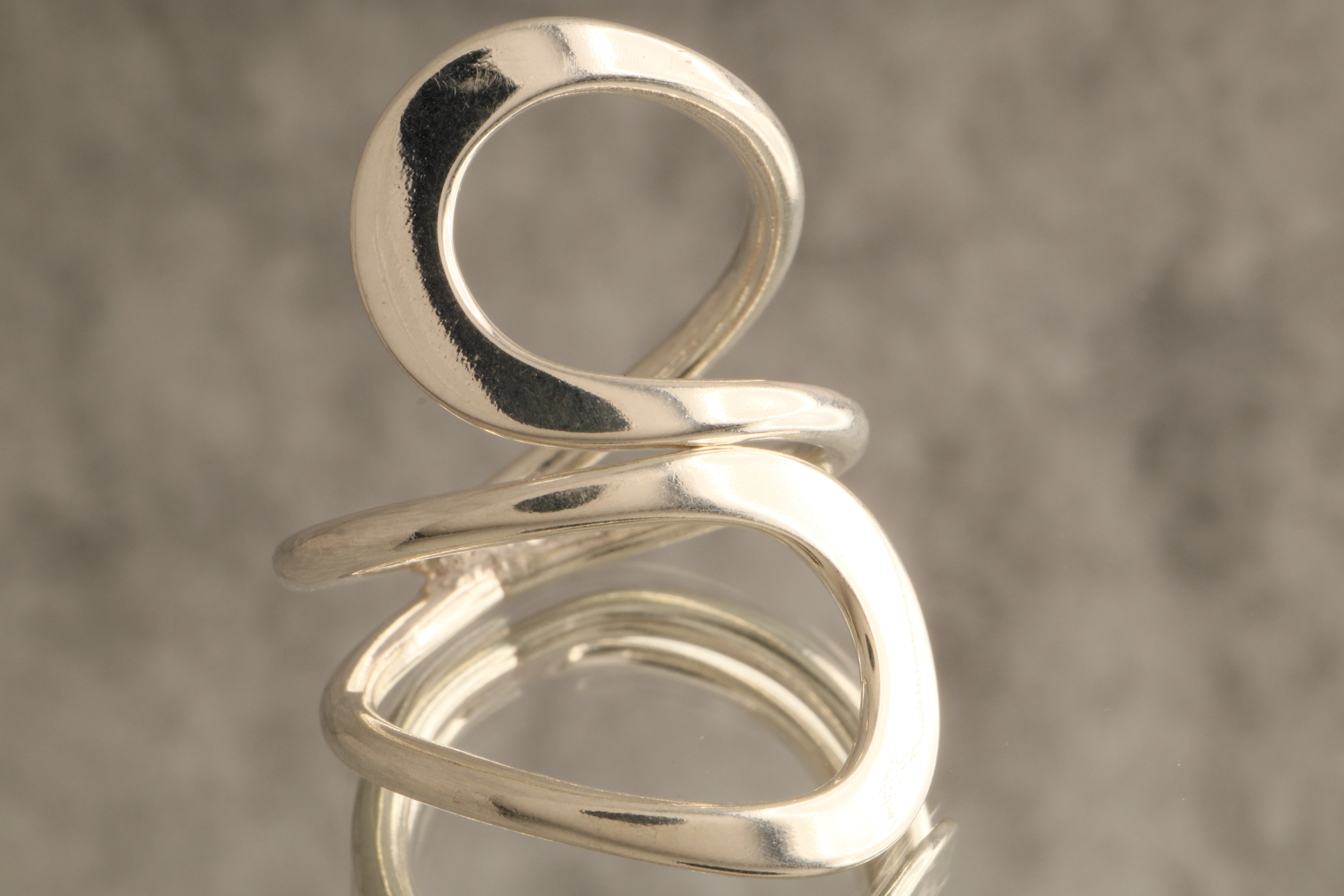 Infinity Curve - Over 7 Grams Of 925 Sterling Silver Statement Ring