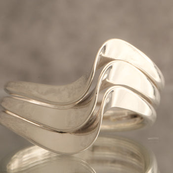 Wave Harmony - Over 7 Grams Of 925 Sterling Silver Ring