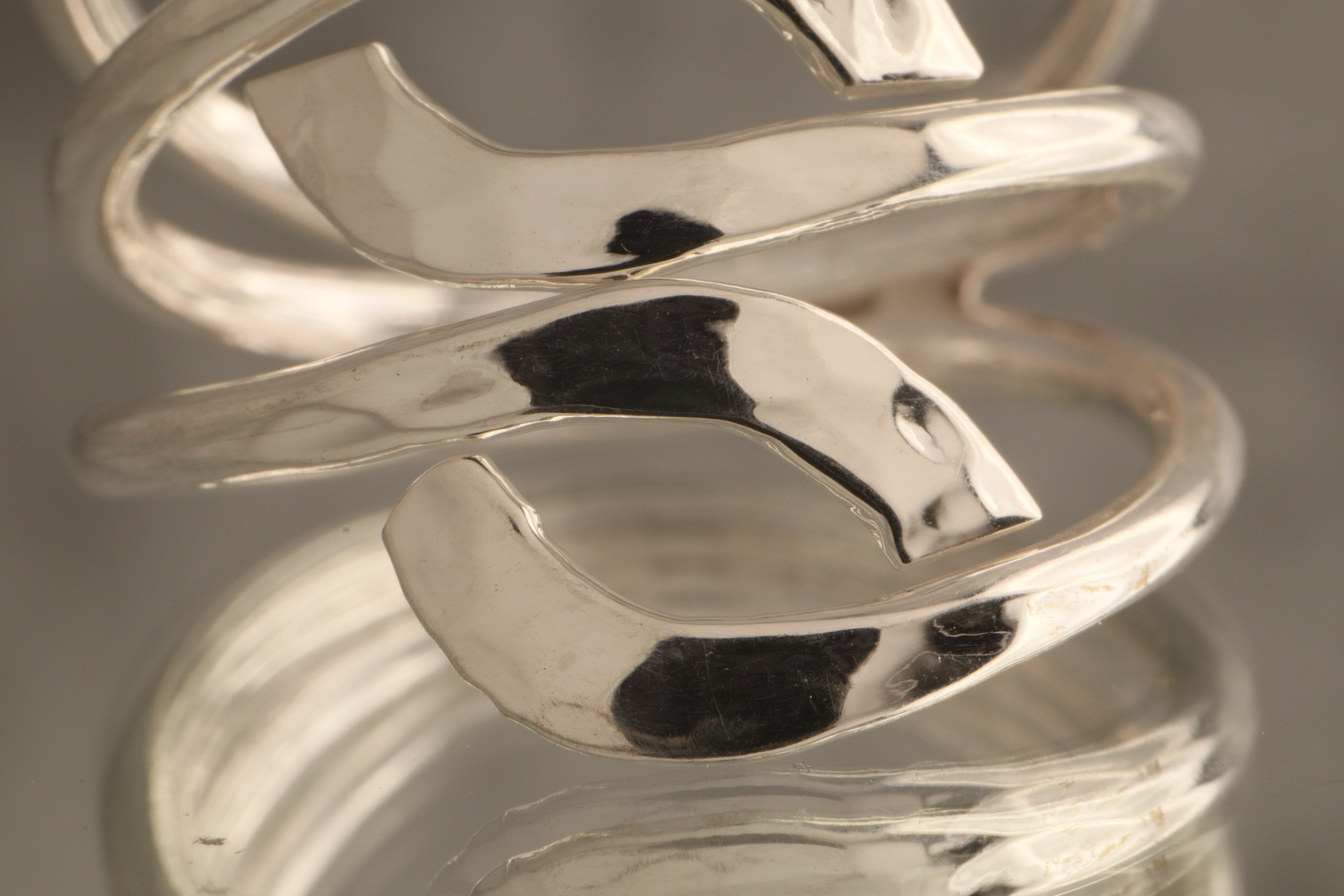 Tidal Grace - Over 6 Grams Of 925 Sterling Silver Tapered Wave Ring