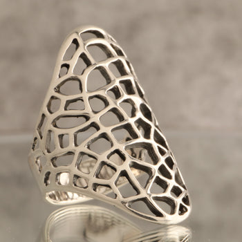 Ventana de Sueños – Intricate Lattice 8g Of 925 Sterling Silver Ring
