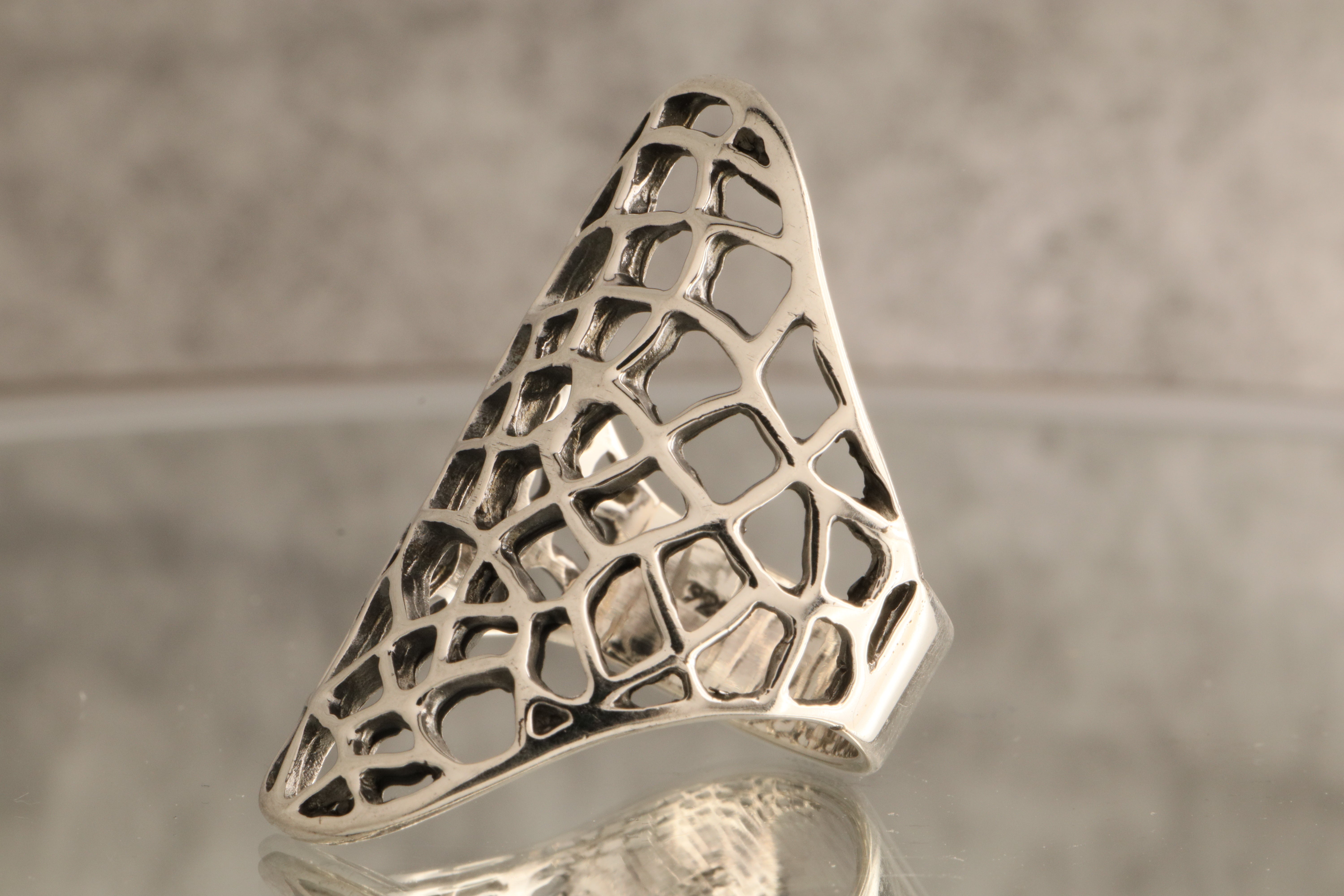 Ventana de Sueños – Intricate Lattice 8g Of 925 Sterling Silver Ring
