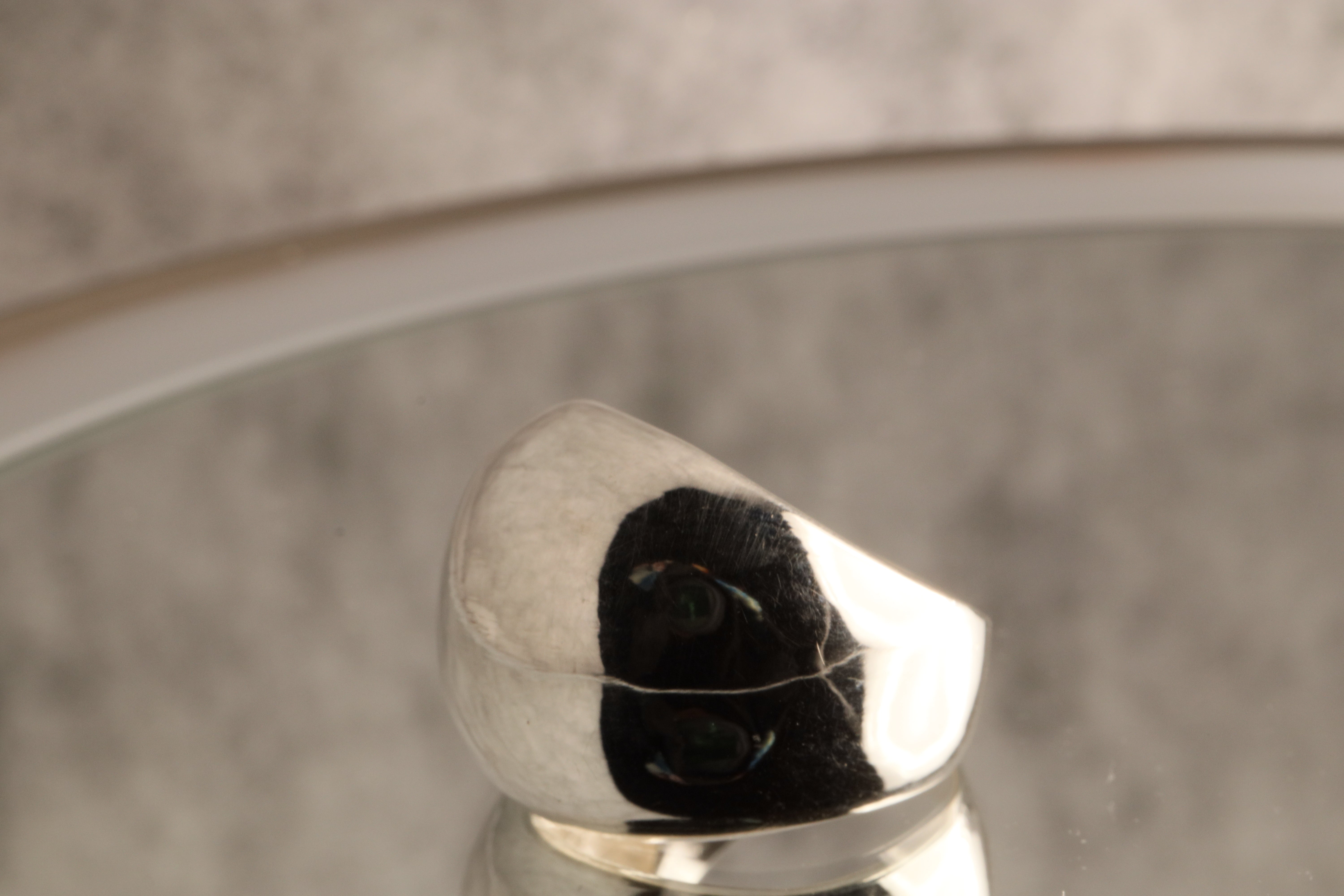 Radiant Flow - 12g  Of Sculpted 925 Sterling Silver Ring