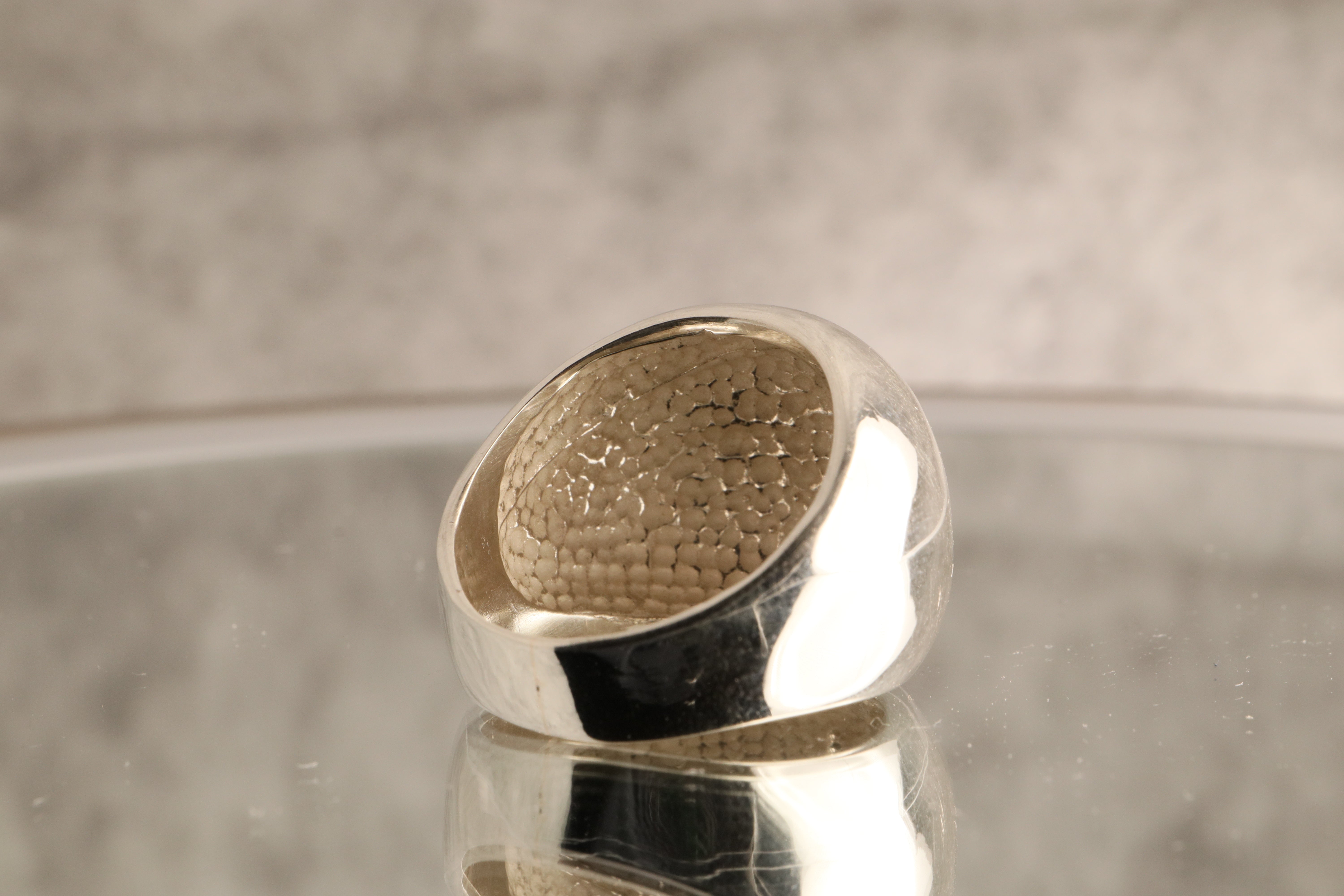 Radiant Flow - 12g  Of Sculpted 925 Sterling Silver Ring