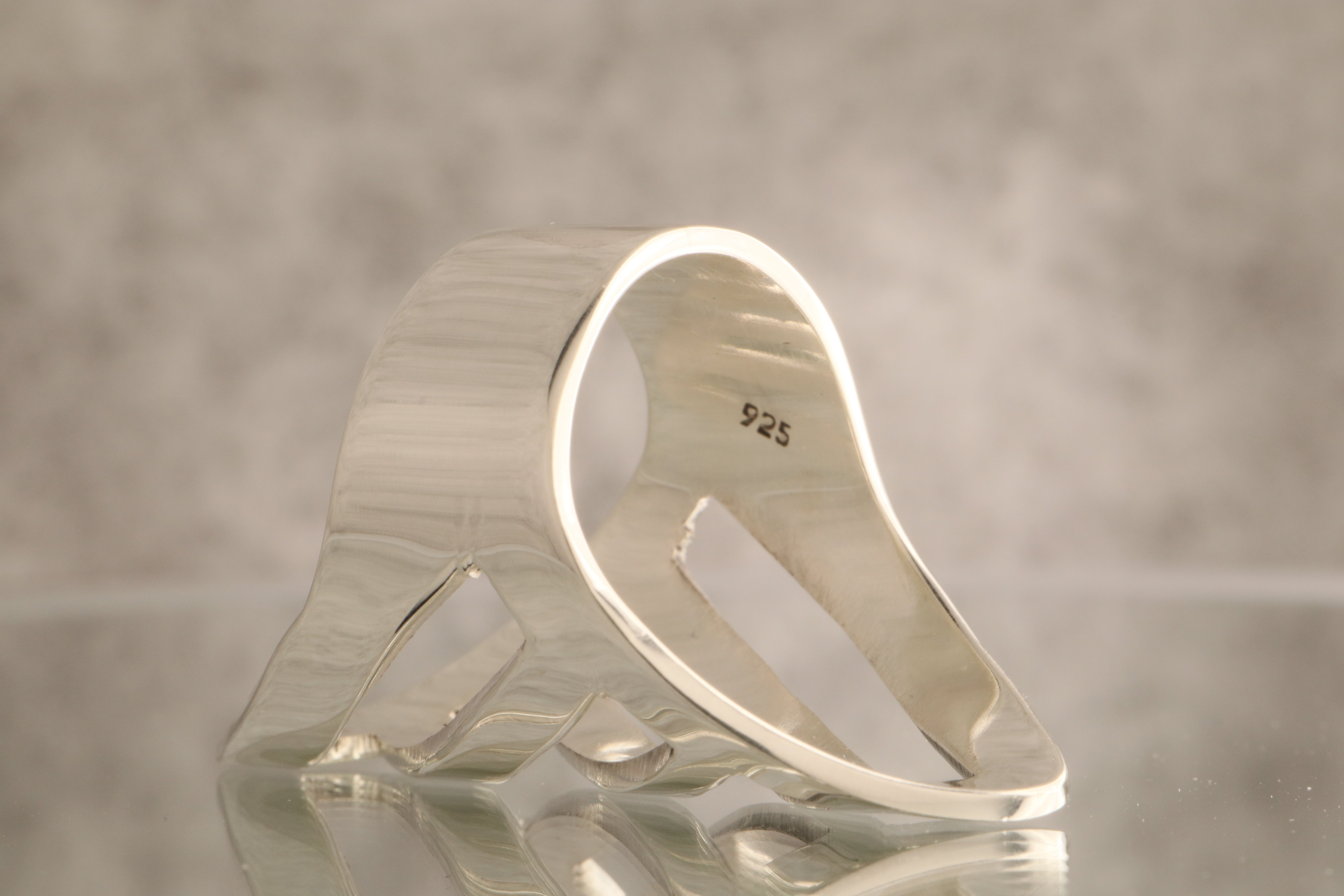 Waves of Strength - Statement Ring 11 Grams Of 925 Sterling Silver
