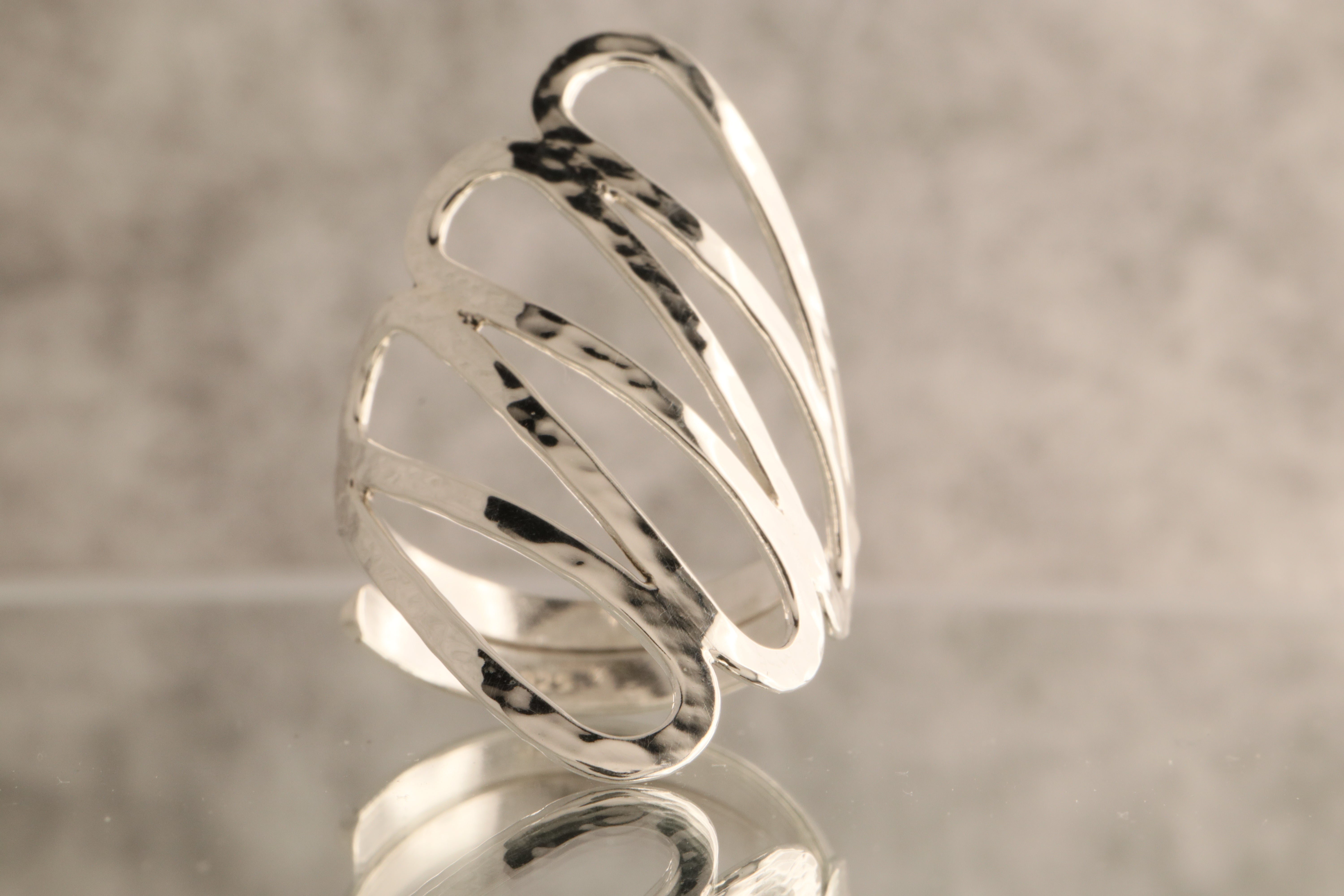 Flowing Lines - Over 5 Grams Of 925 Silver Ring