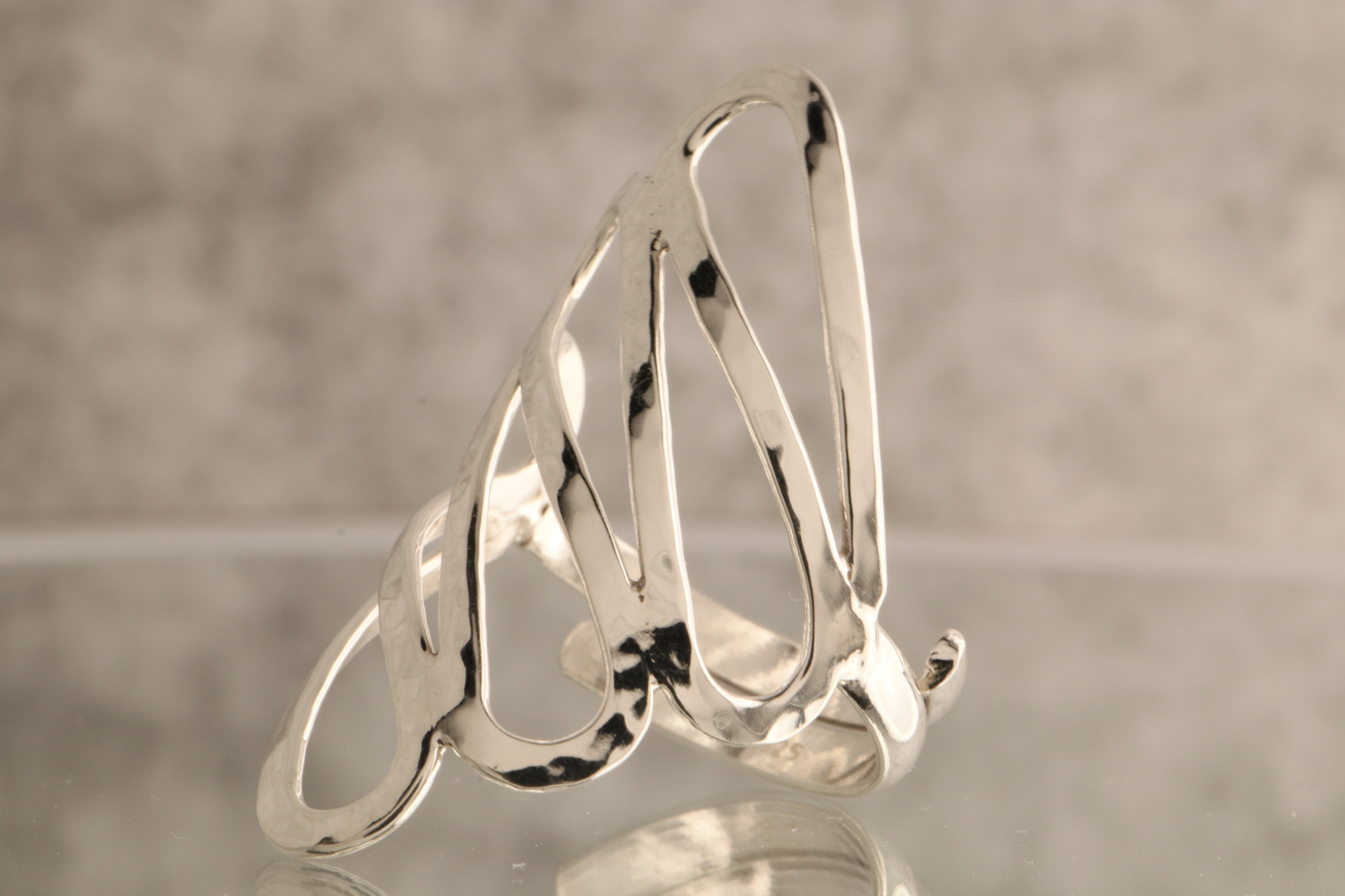 Flowing Lines - Over 5 Grams Of 925 Silver Ring