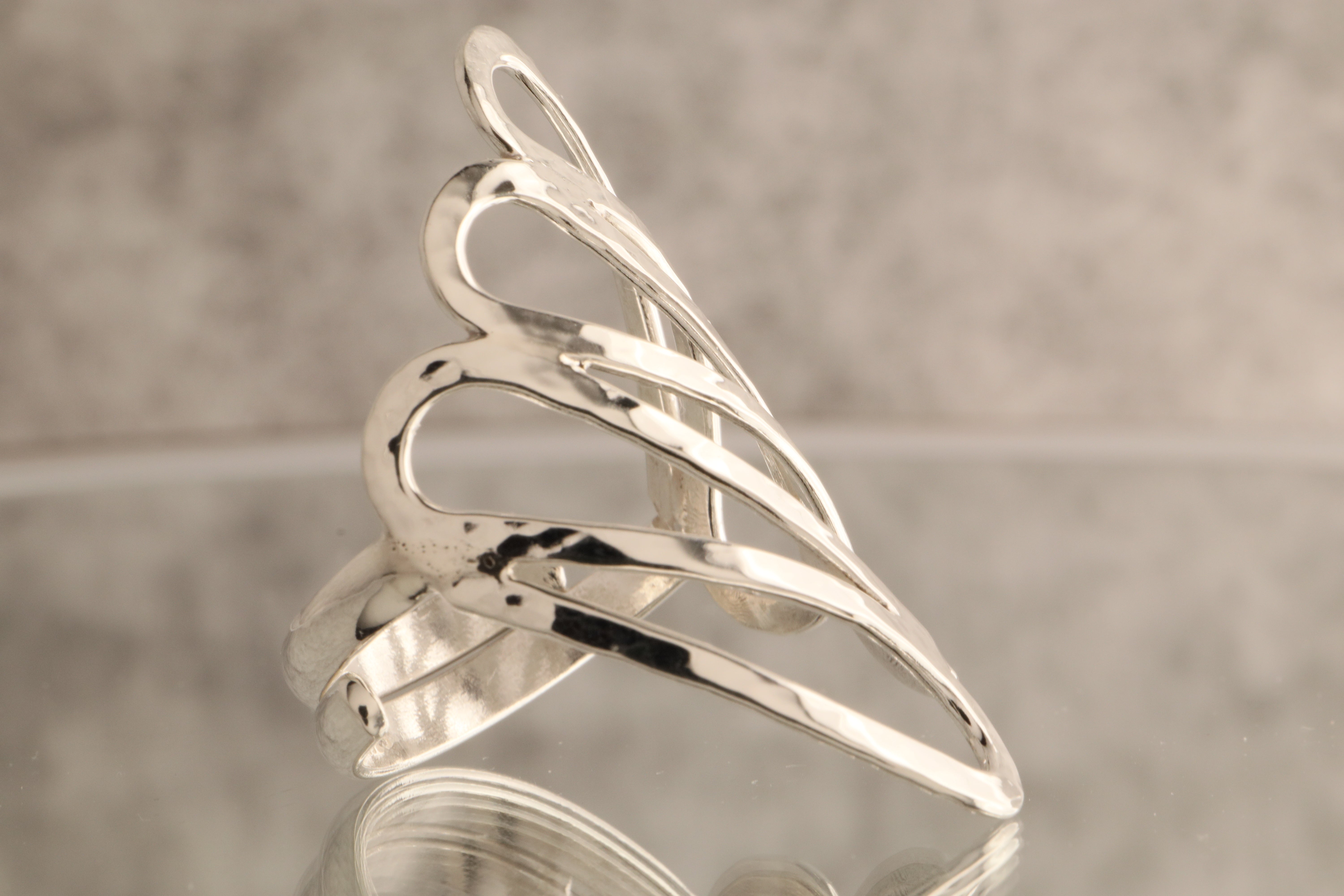 Flowing Lines - Over 5 Grams Of 925 Silver Ring