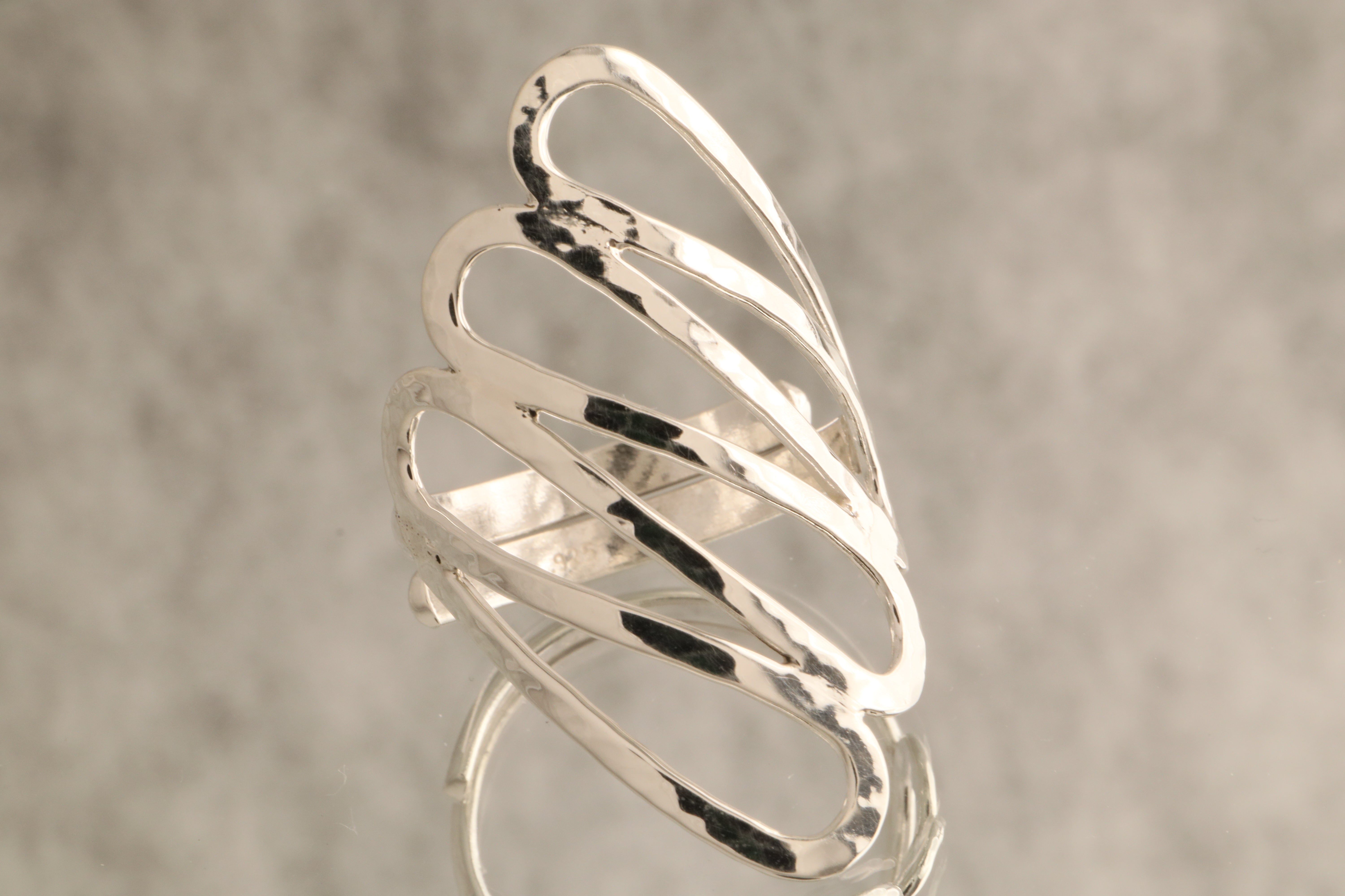 Flowing Lines - Over 5 Grams Of 925 Silver Ring